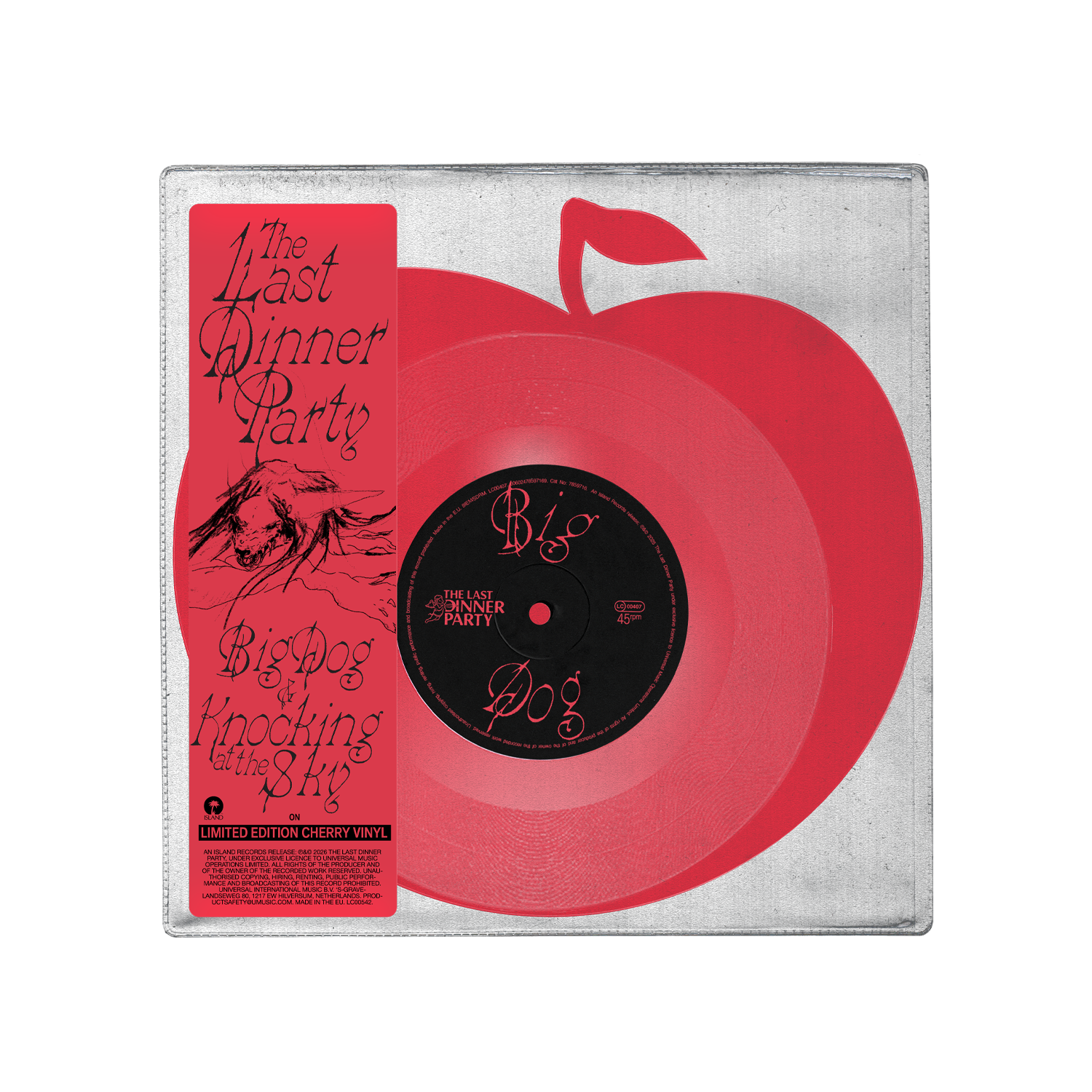 The Last Dinner Party - Big Dog / Knocking at the Sky - Deluxe Cherry 10" Single