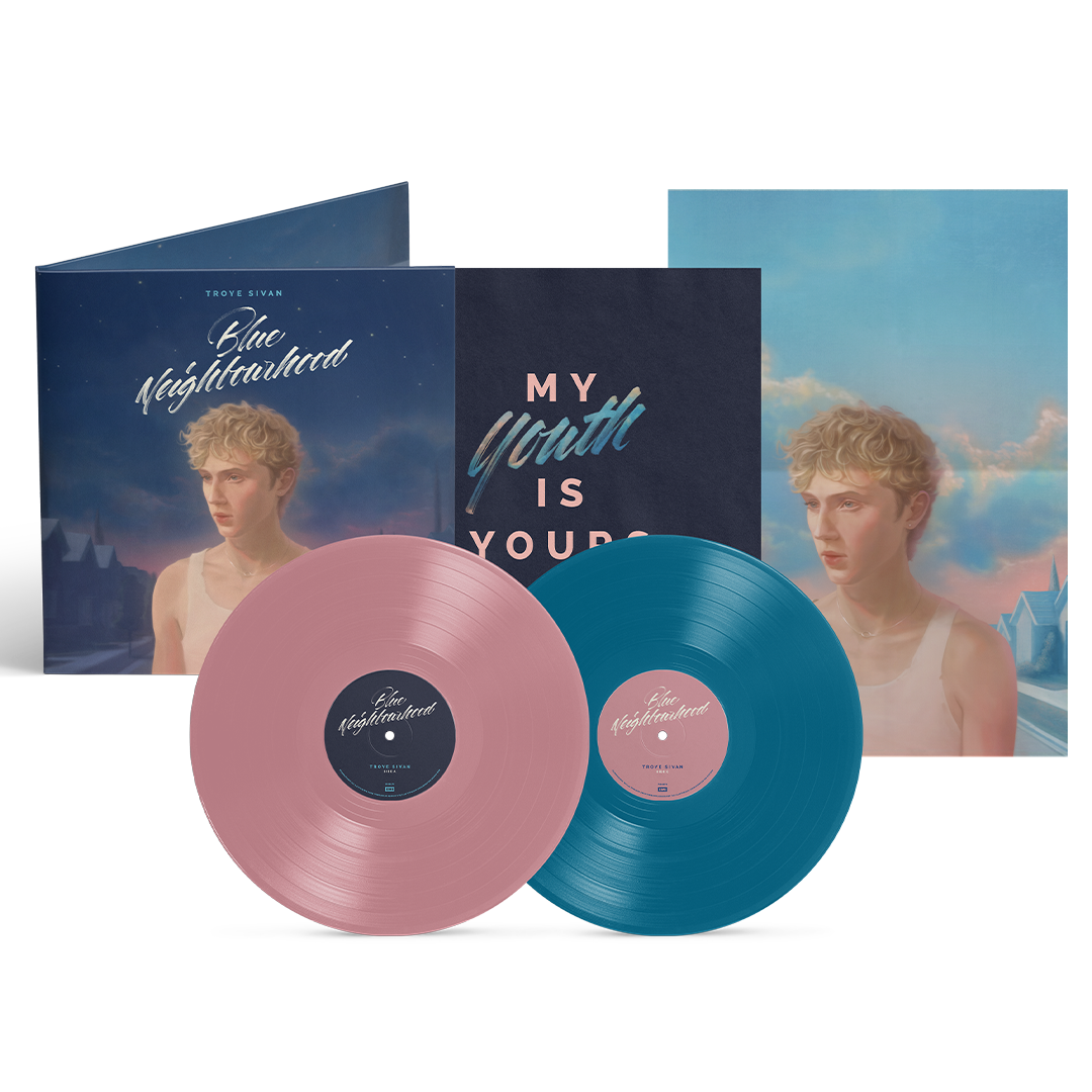 Troye Sivan - Blue Neighbourhood 'Ten Years On' - Double Vinyle Édition Limitée Blush & Blue
