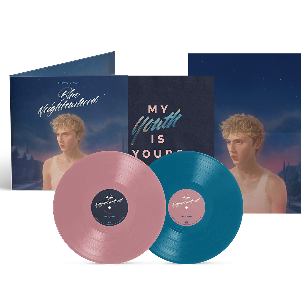 Troye Sivan - Blue Neighbourhood 'Ten Years On' - Double Vinyle Édition Limitée Blush & Blue