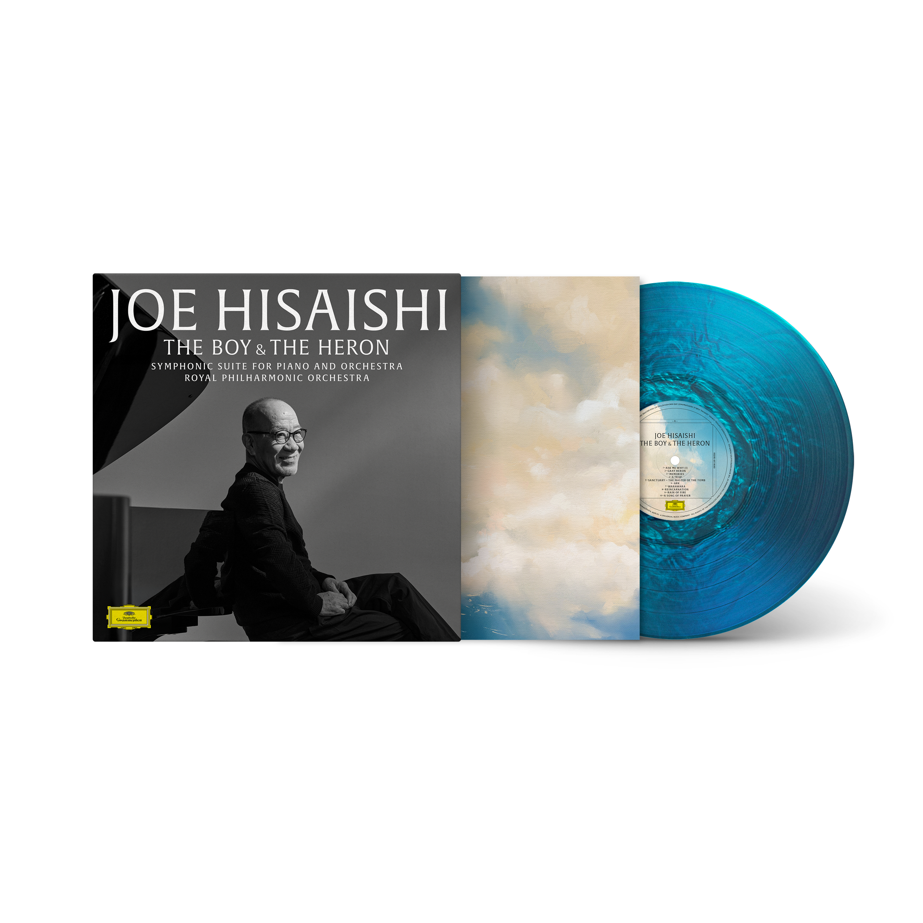 Joe Hisaishi, Royal Philharmonic Orchestra - The Boy and the Heron: Symphonic Suite for piano and orchestra - Vinyle Pearl Mystic Blue