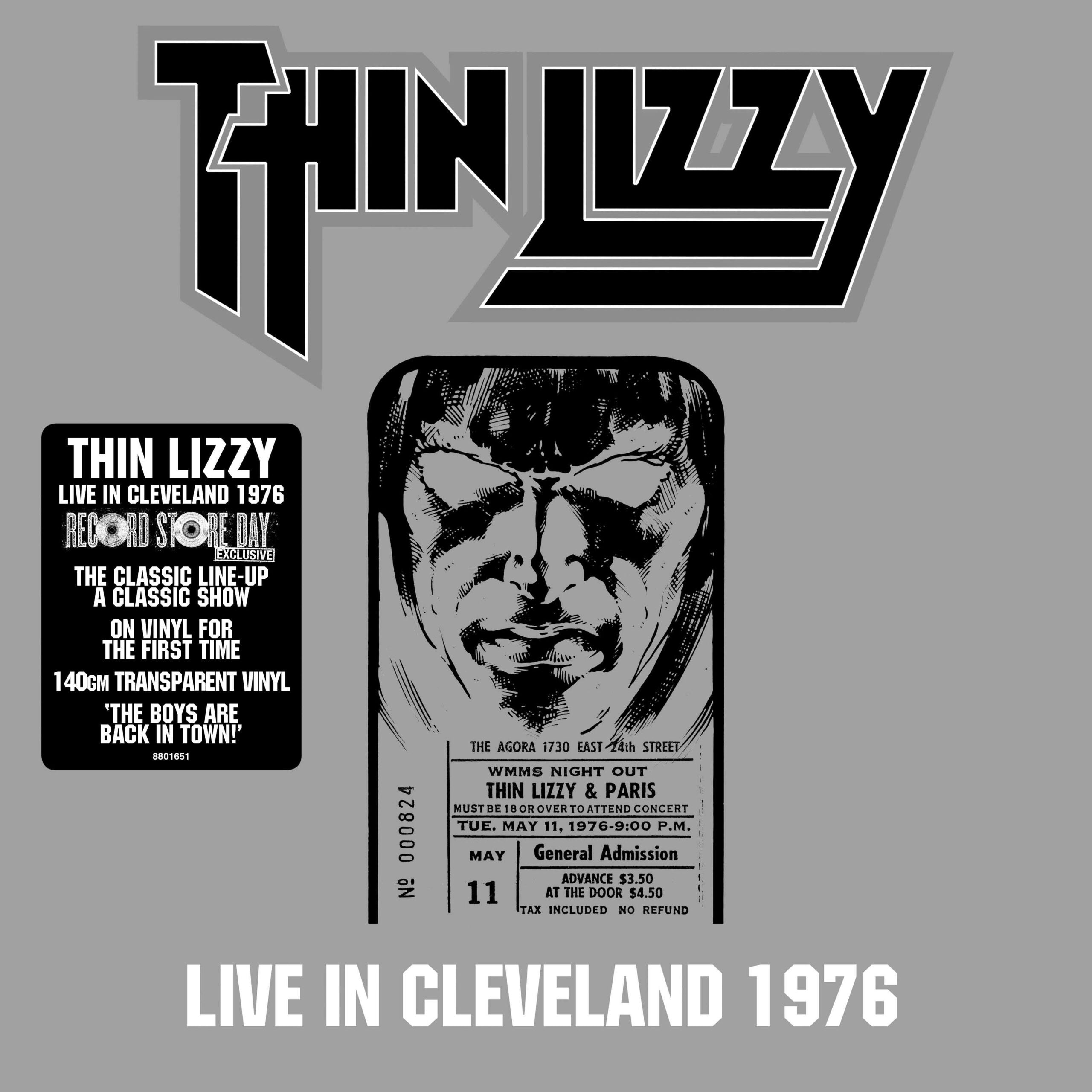 Thin Lizzy - Live In Cleveland 1976 - Double Vinyle Transparent