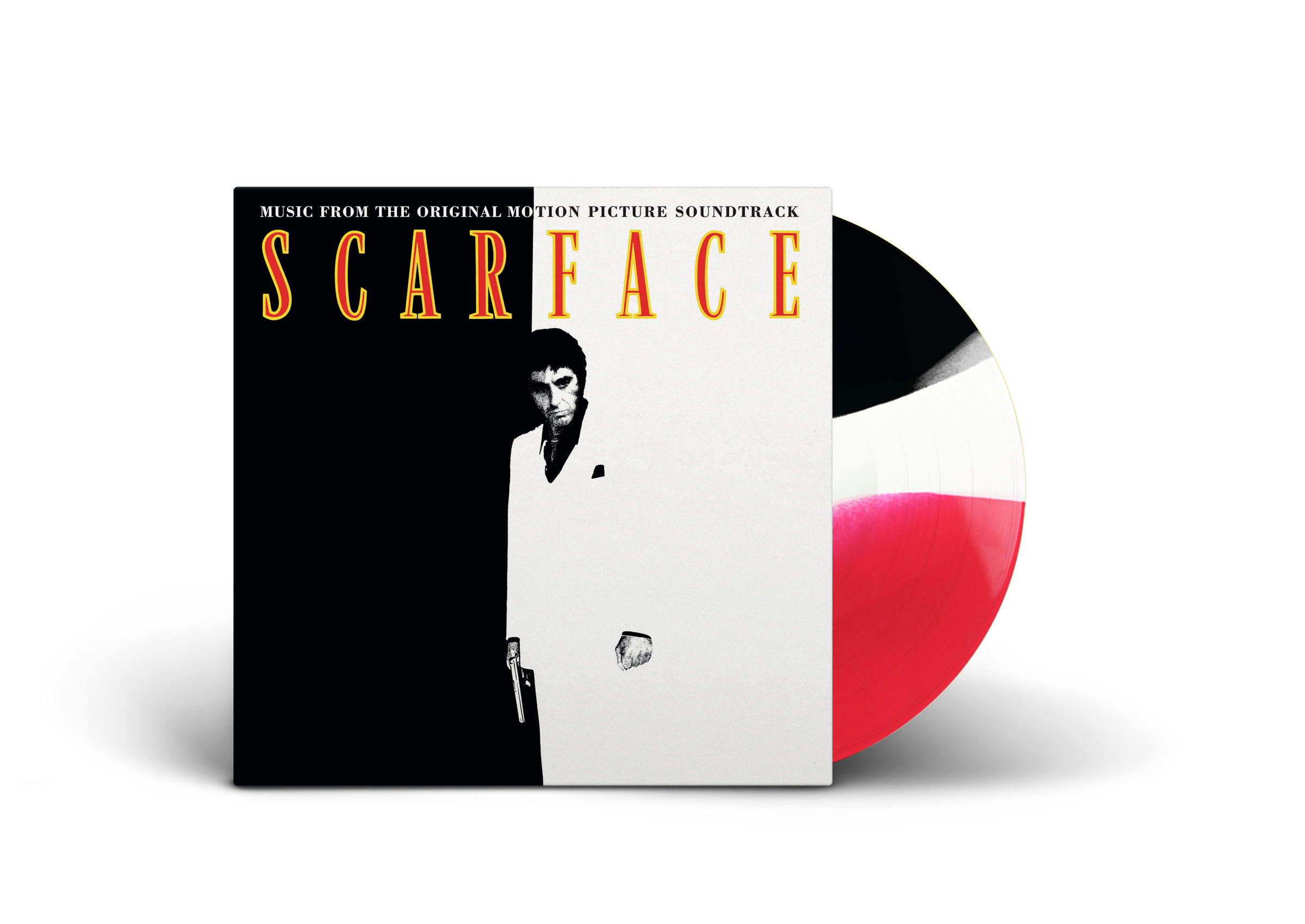 Scarface Rapper Vinyl Sticker Various Artists - Scarface - Vinyle MarbrΓ© Rouge & Noir - Vinyl ...