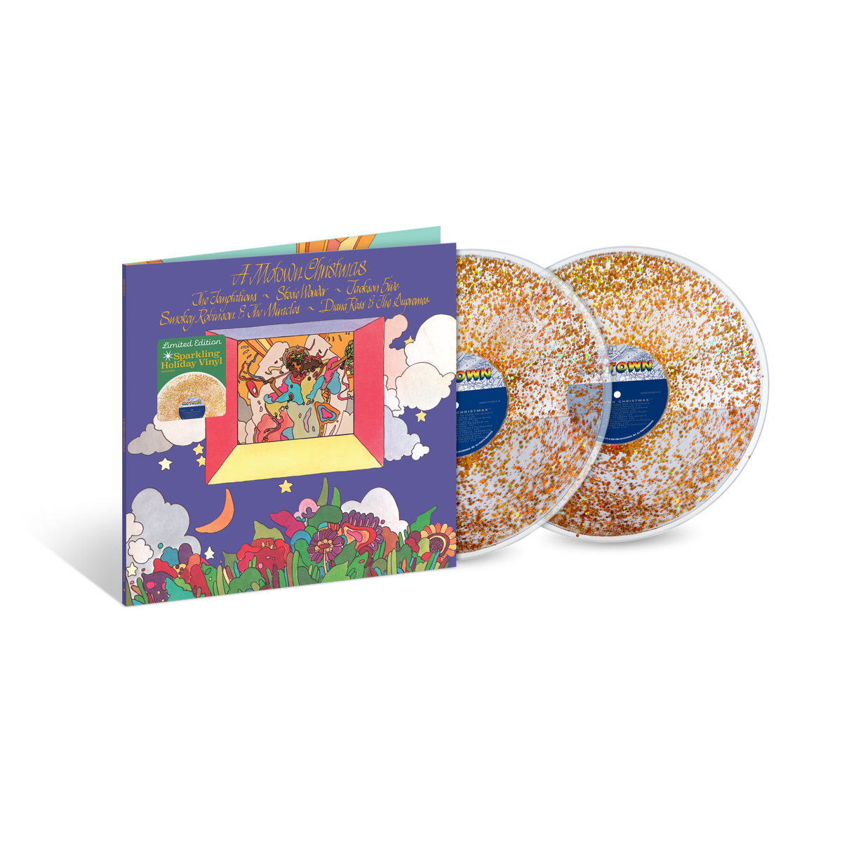 Various Artists - A Motown Christmas (Sparkling Holiday Liquid-Filled) - Double Vinyle Liquide