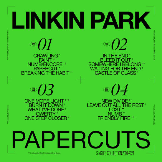 Linkin Park - Papercuts - Singles Collection 2 - Double vinyle