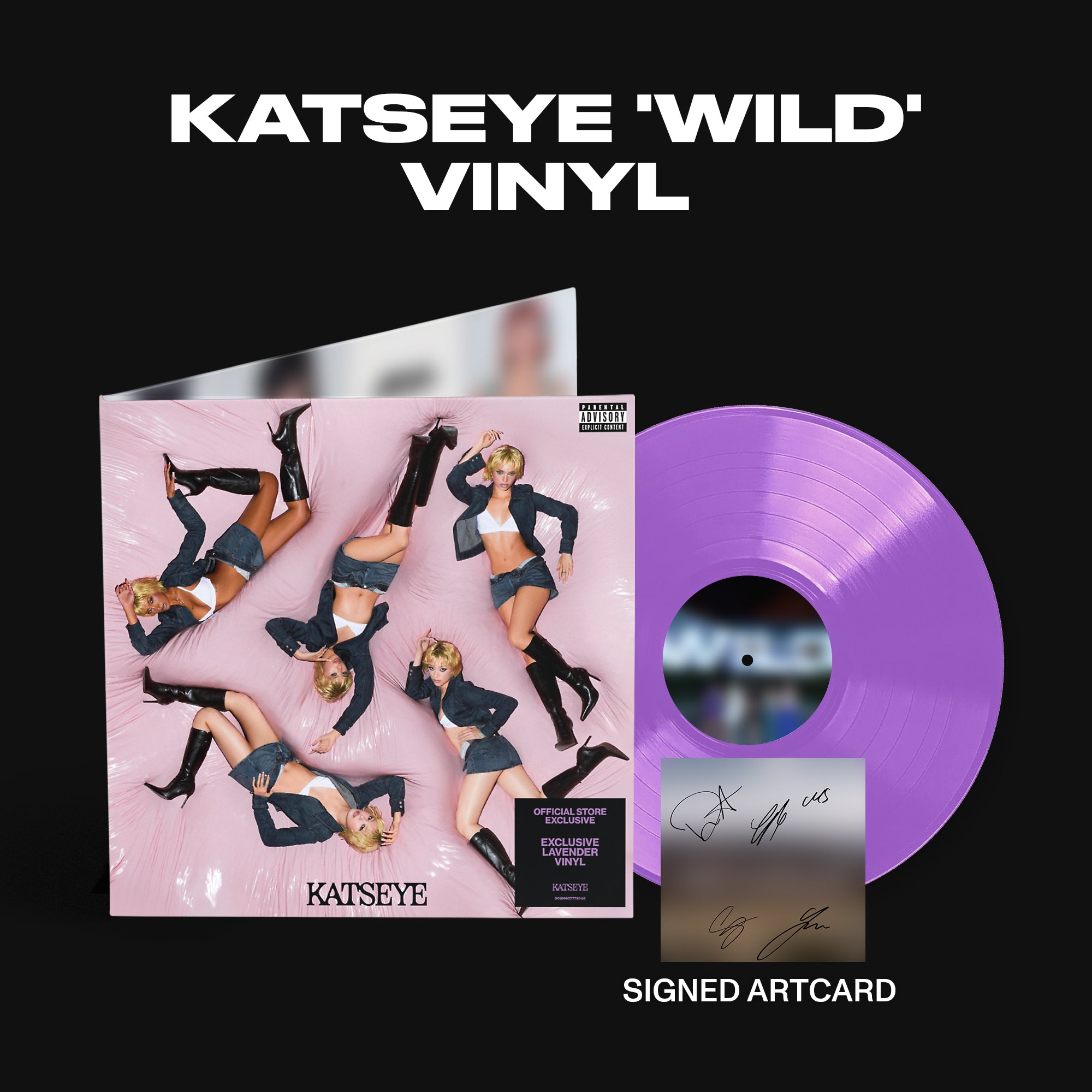 KATSEYE - WILD - Vinyle Exclusivité store + Artcard dédicacée