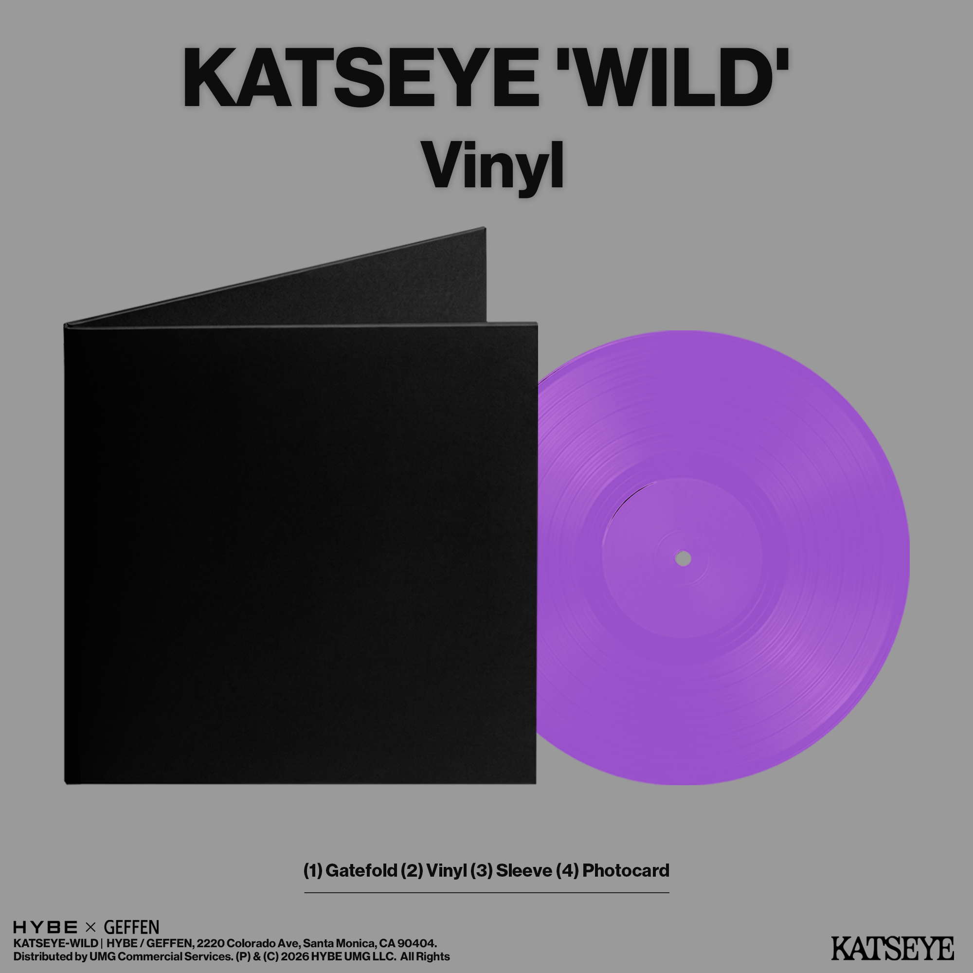 KATSEYE - WILD - Vinyle Exclusivité store + Artcard dédicacée