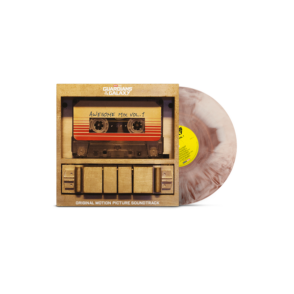 Guardians of The Galaxy - Awesome Mix Vol. 1 - Vinyle "Effet Galaxy" marron et blanc