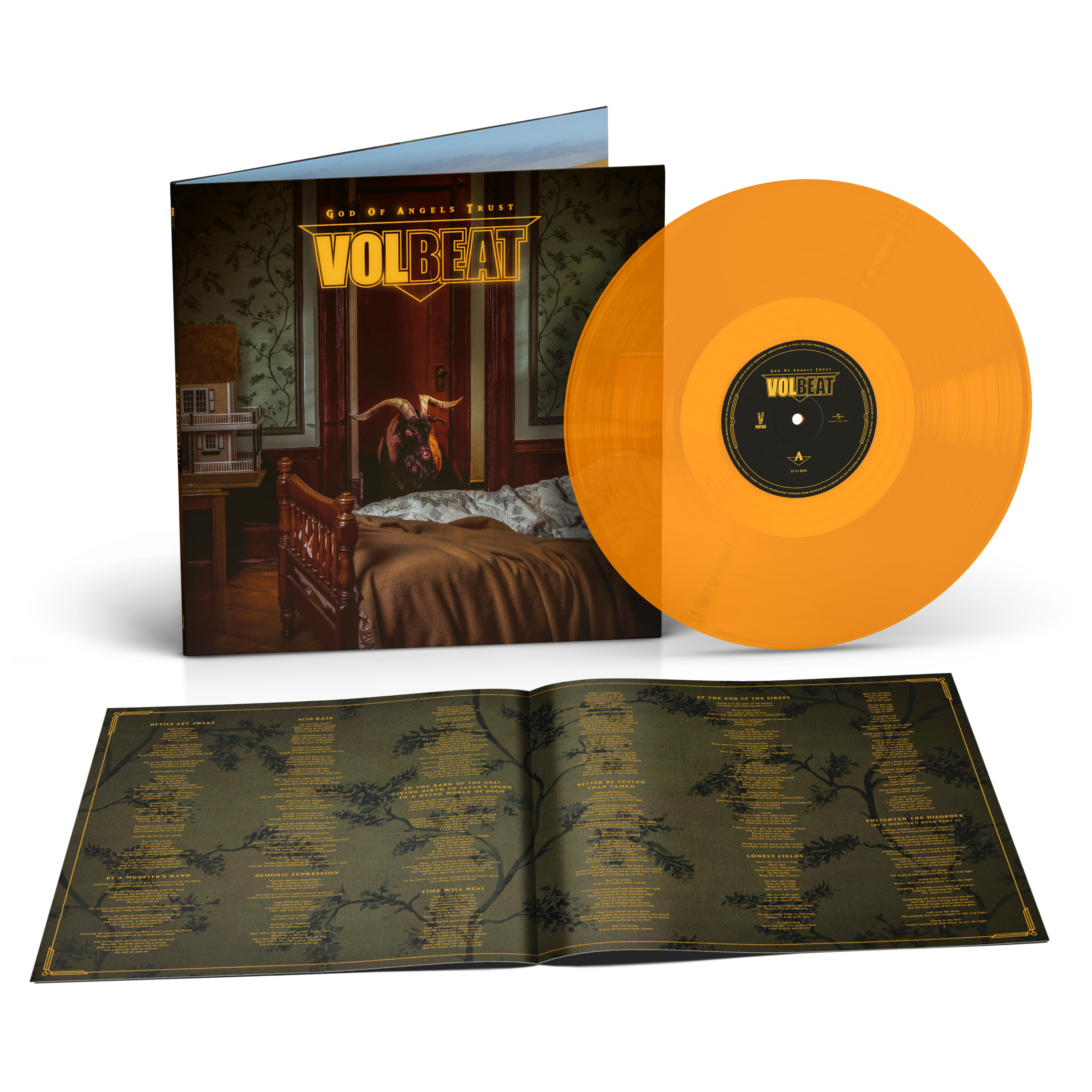 Volbeat - God Of Angels Trust - Vinyle Lamplight Glow Limité