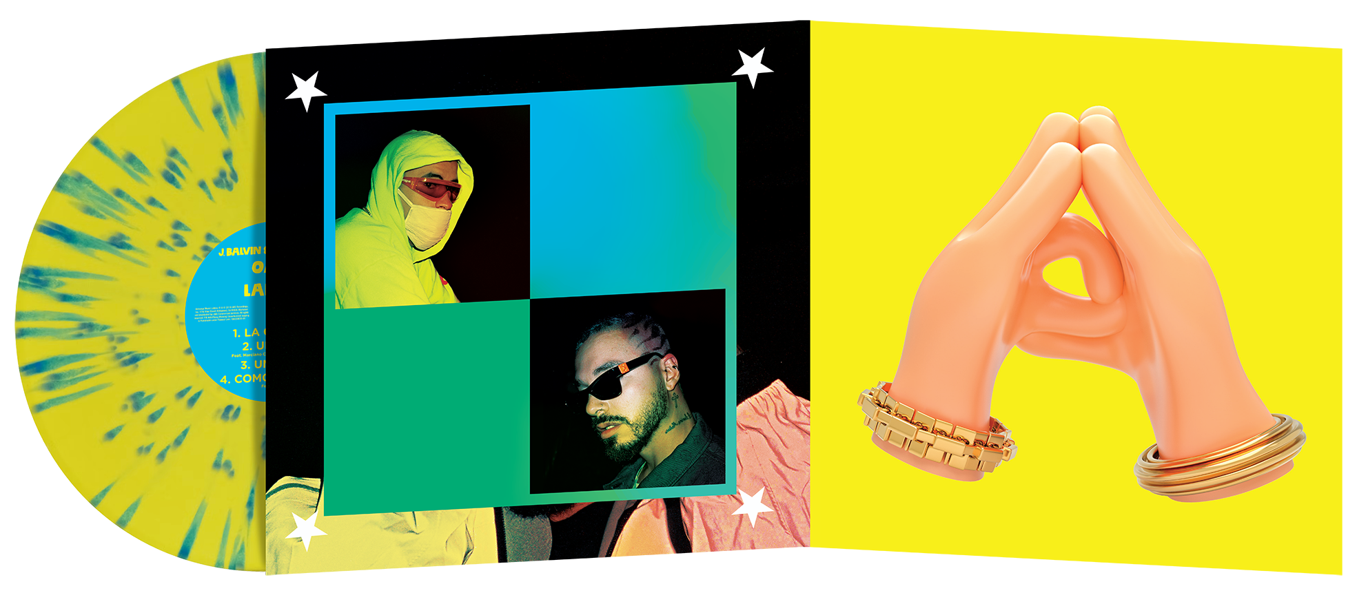 J Balvin & Bad Bunny - Oasis - Vinyle Splatter Édition Limitée