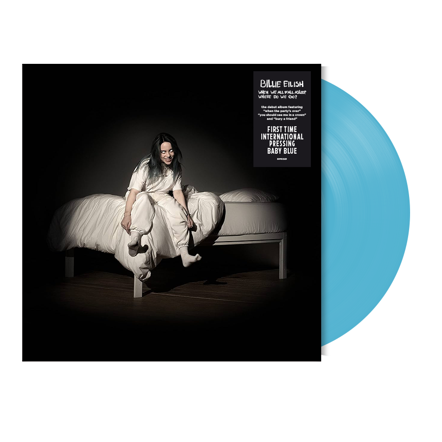 Billie Eilish - WHEN WE ALL FALL ASLEEP, WHERE DO WE GO? [first INTL pressing in baby blue] - Vinyle Couleur Bleu