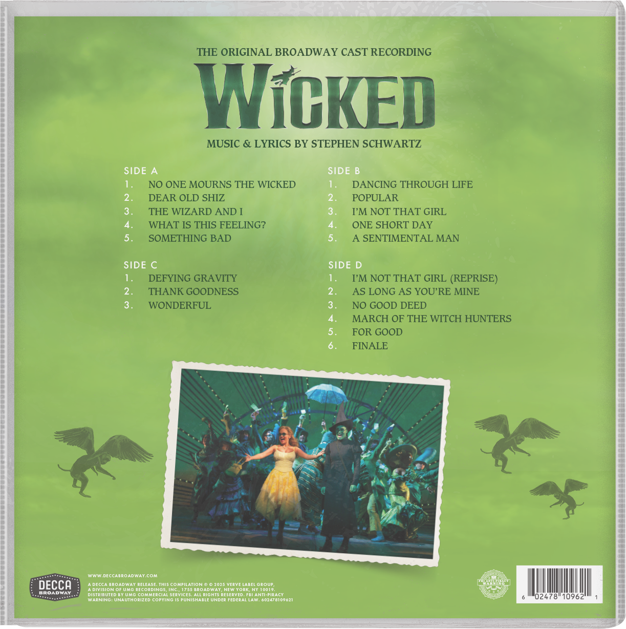 Wicked - Original Broadway Cast Recording - Picture Disc Zoetrope