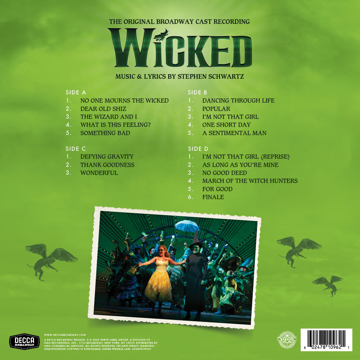 Wicked - Original Broadway Cast Recording - Picture Disc Zoetrope