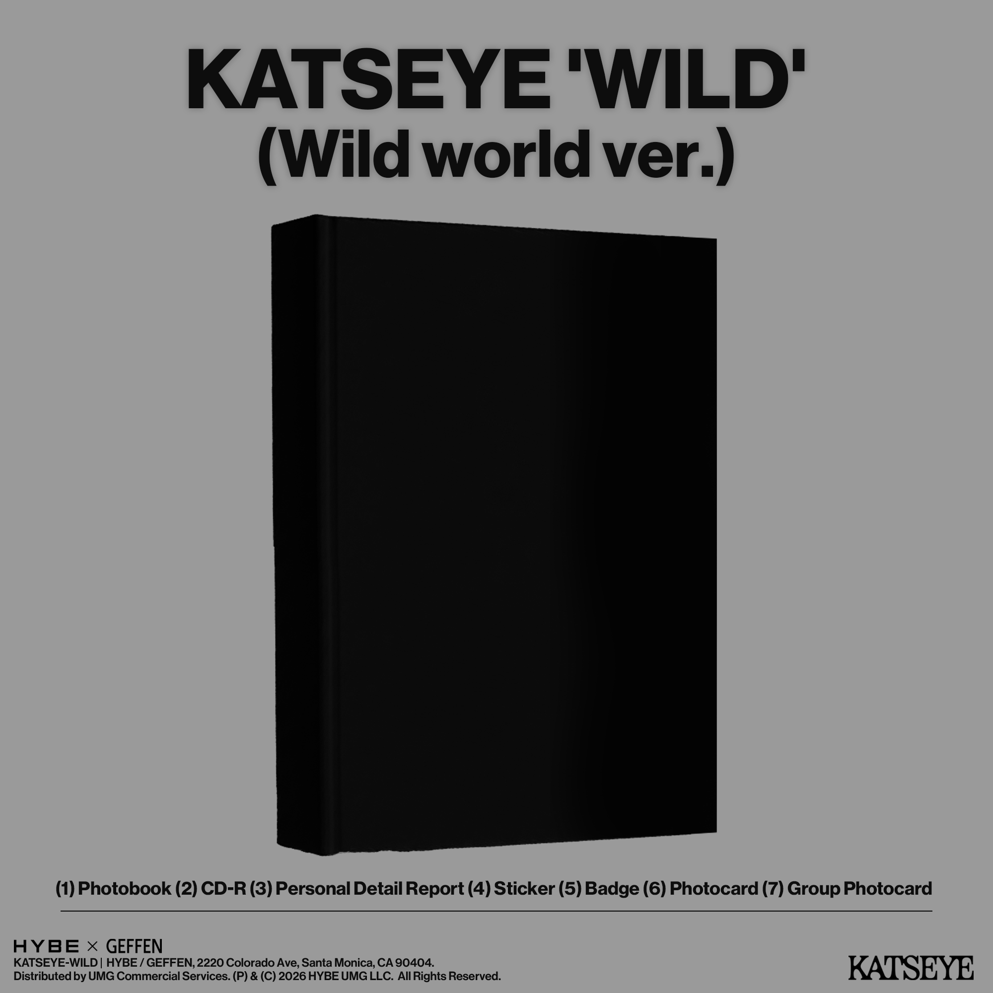KATSEYE - WILD - Wild world ver. - CD