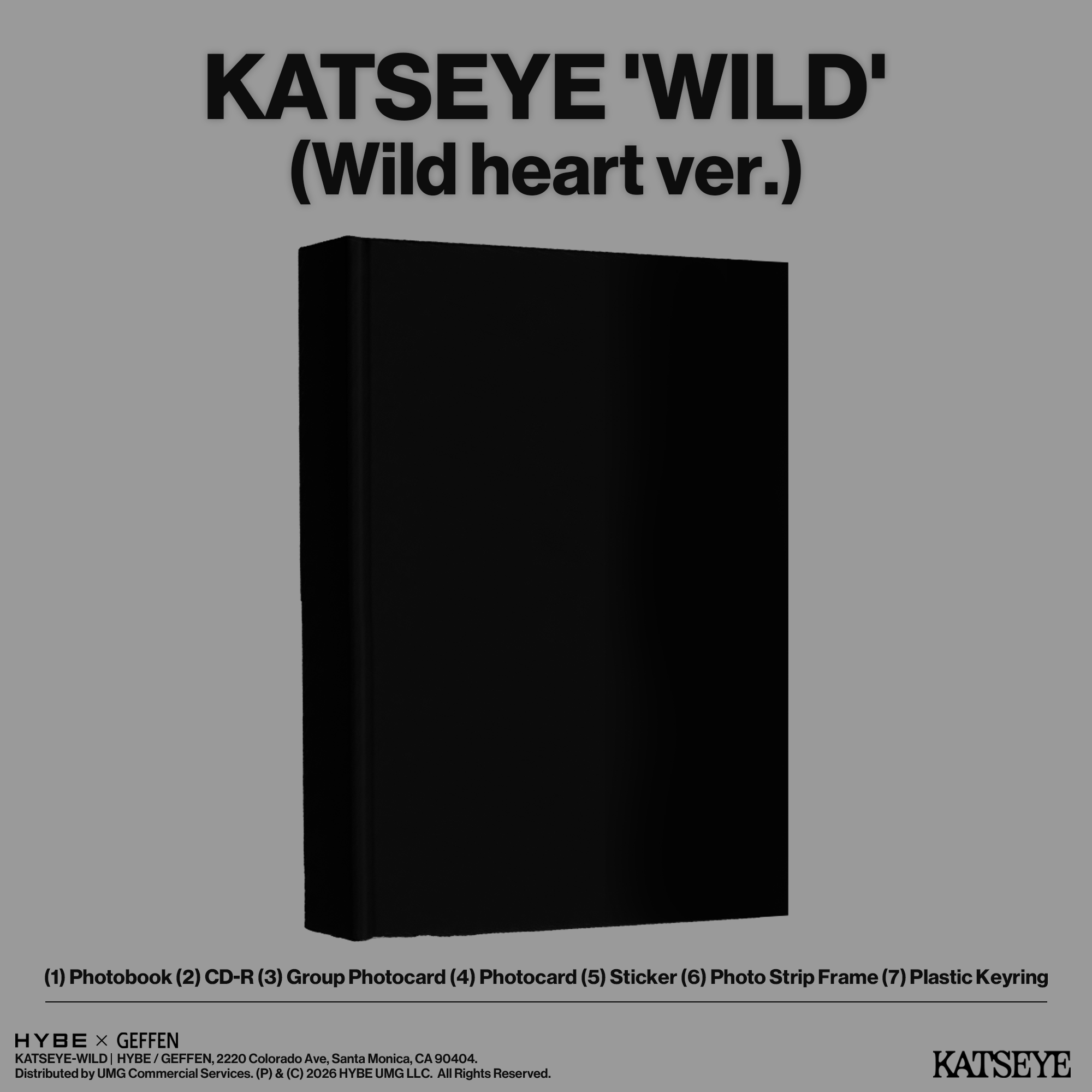 KATSEYE - WILD - Wild heart ver. - CD Exclusivité store