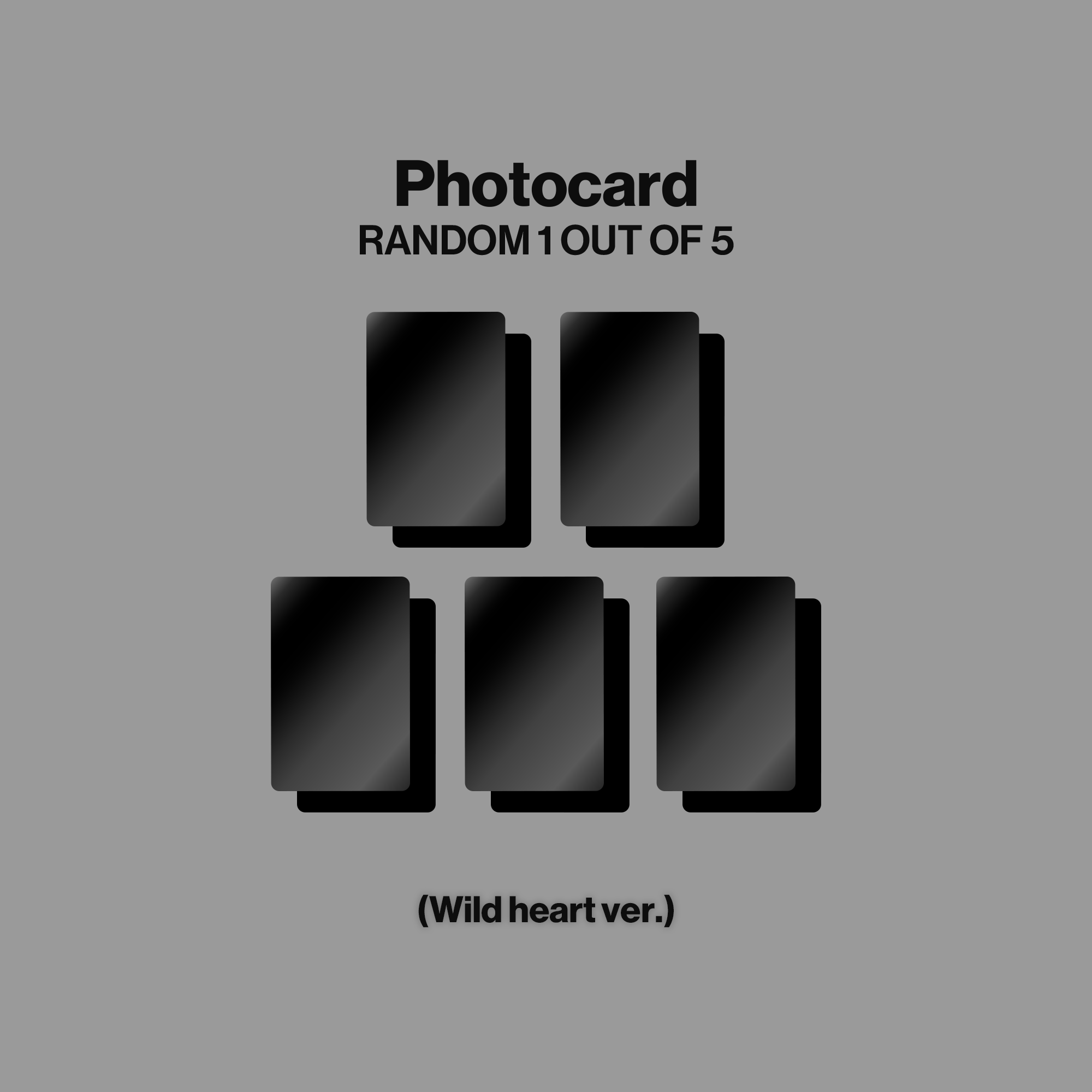 KATSEYE - WILD - Wild heart ver. - CD + Artcard dédicacée