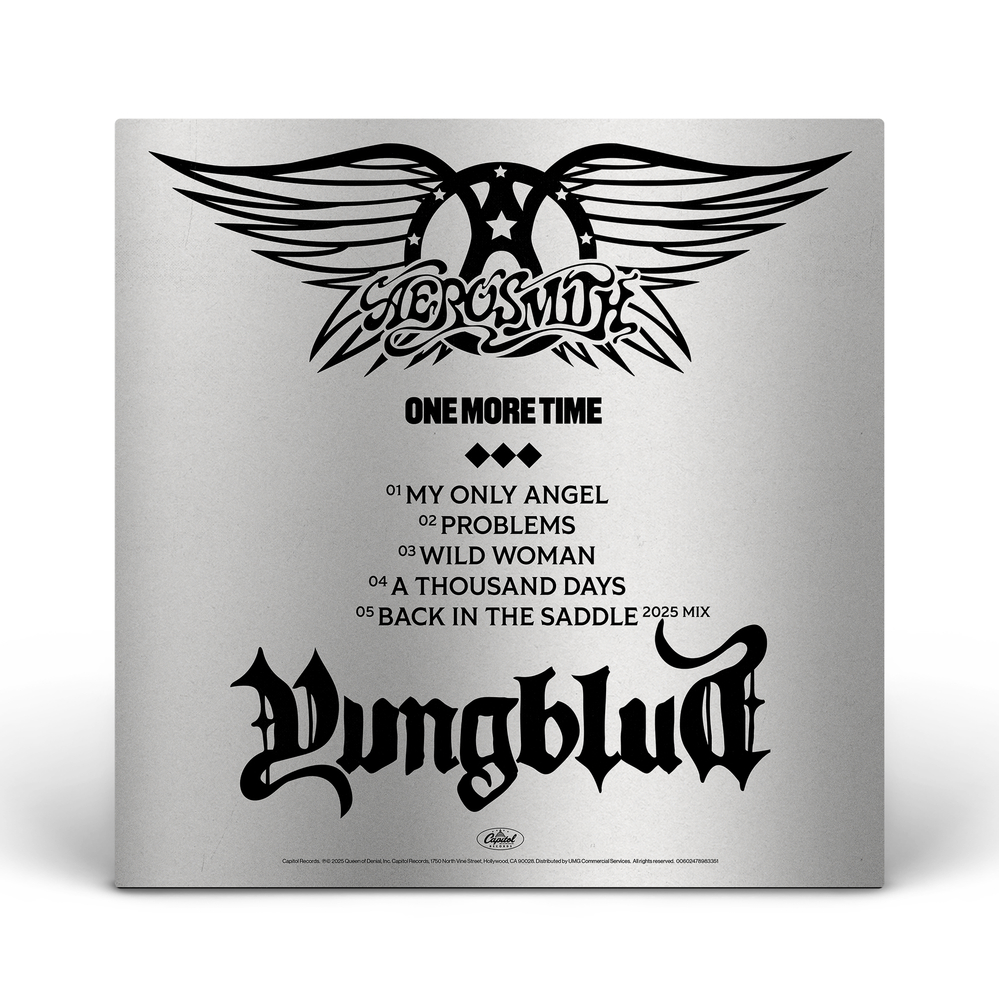Aerosmith & YUNGBLUD - One More Time - Vinyle Argenté (YUNGBLUD Store Exclusive)