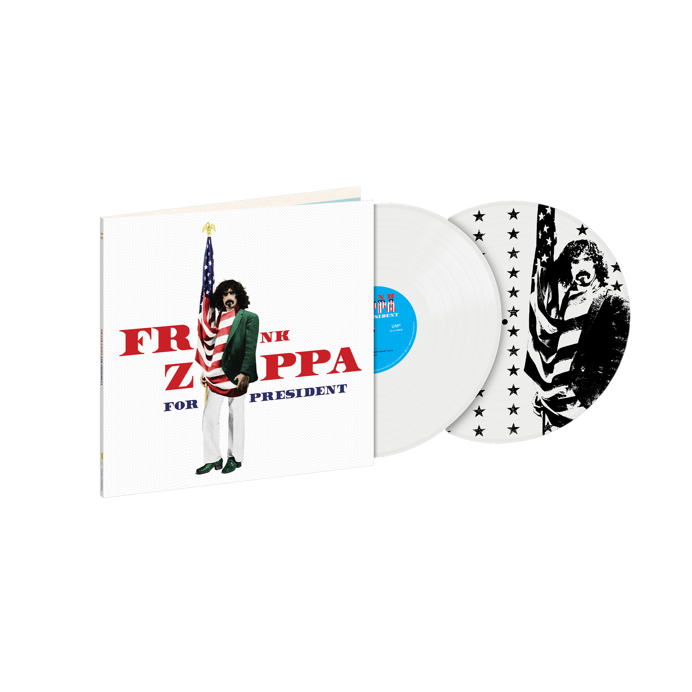 Frank Zappa - Frank Zappa For President - Double vinyle couleur (Bleu,rouge,blanc)