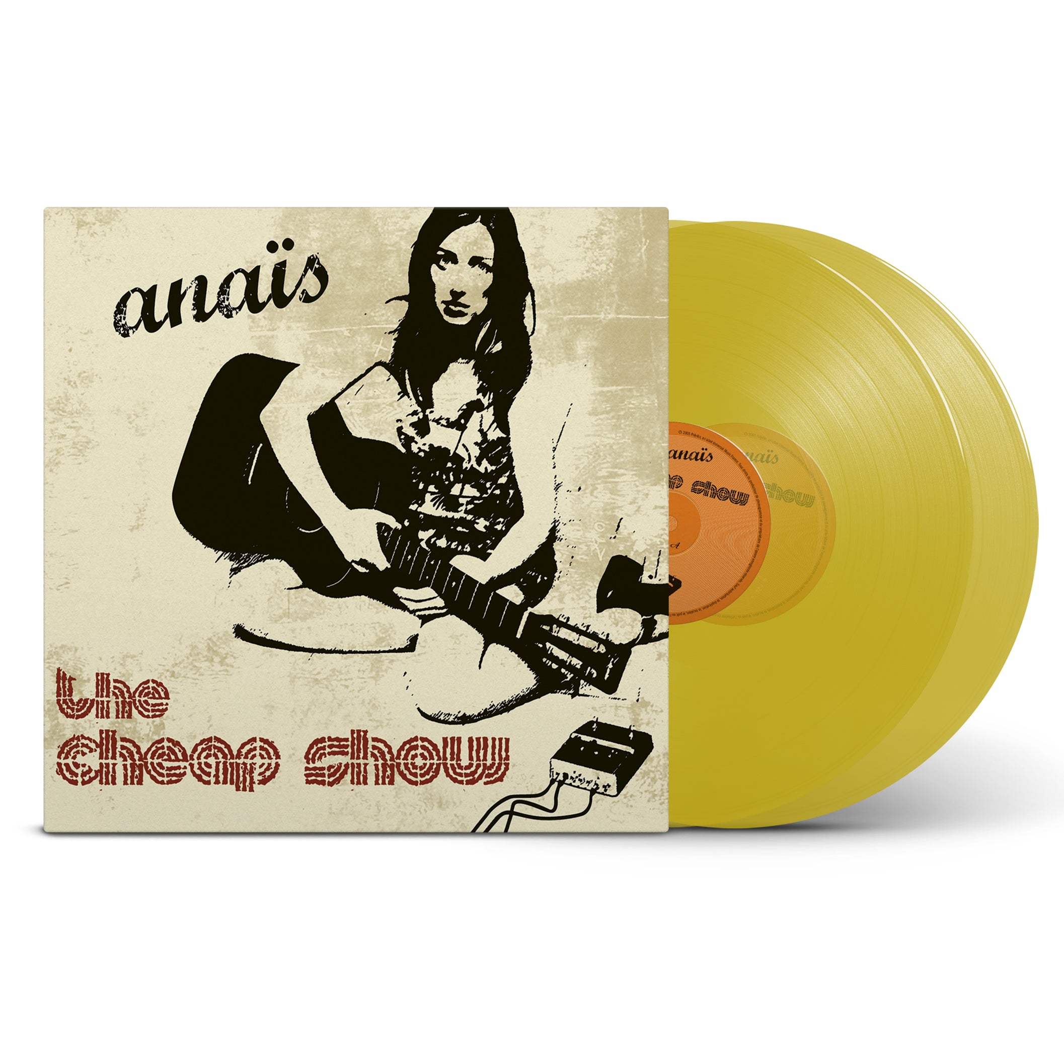 Anais - The Cheap Show - Double Vinyle Jaune Dédicacé