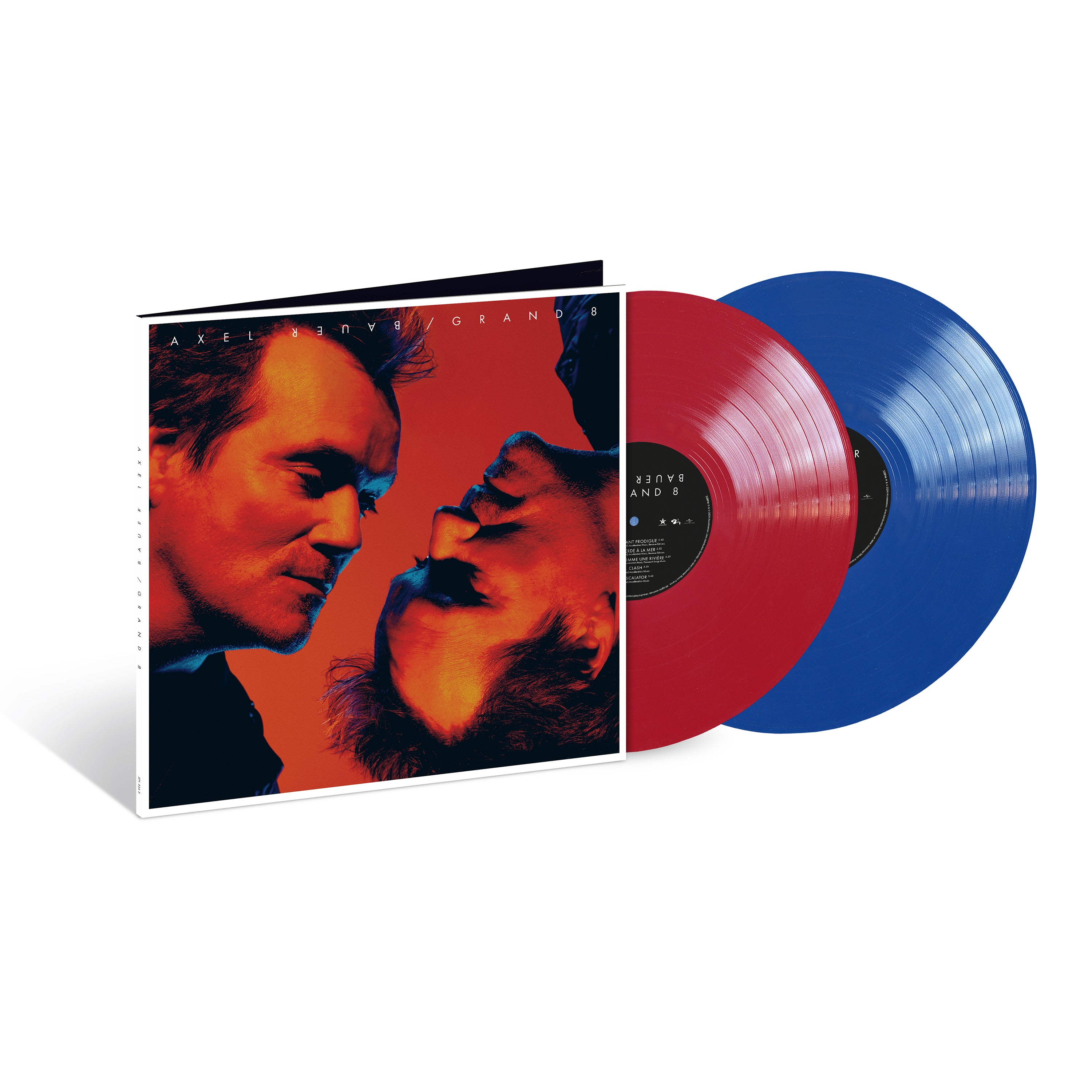 Axel Bauer - Grand 8 - Double Vinyle Gatefold Bleu & Rouge Dédicacé (Exclusivité store)