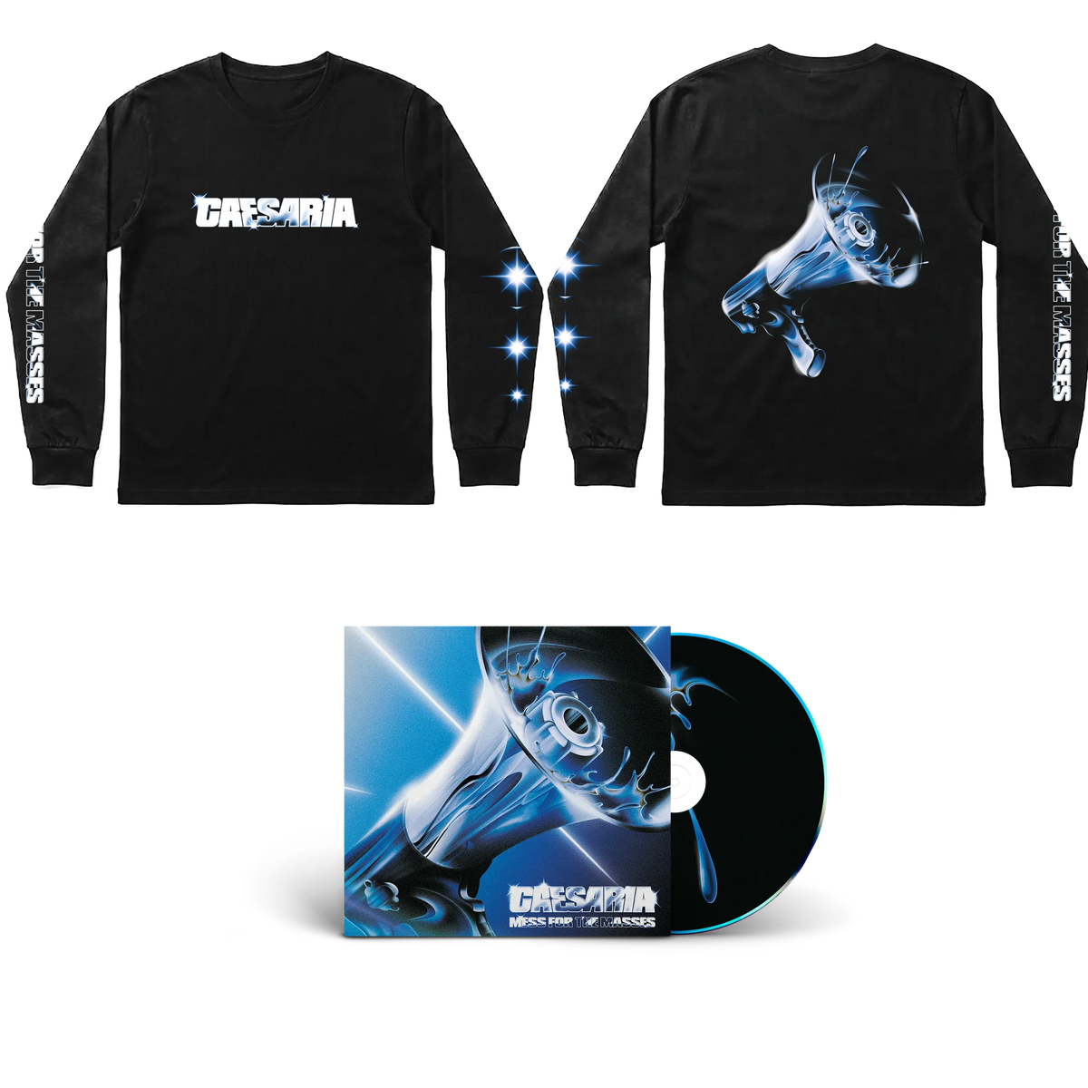 Caesaria - Mess For The Masses - CD + T-Shirt Noir