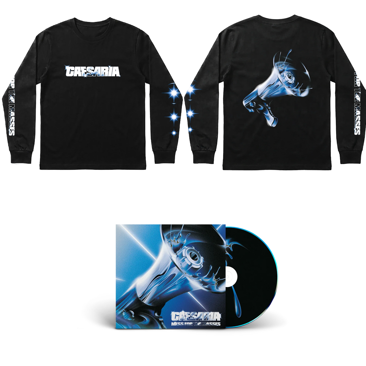 Caesaria - Mess For The Masses - CD + T-Shirt Noir