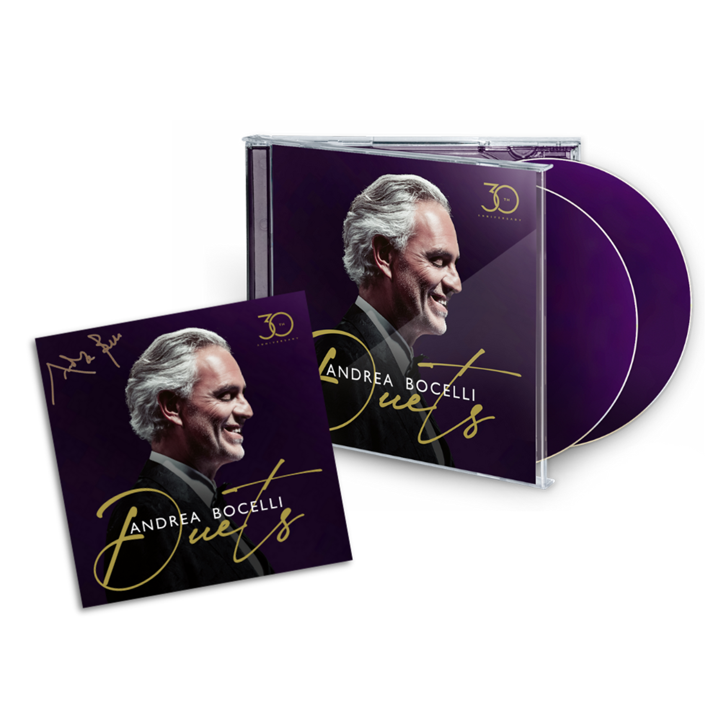 Andrea Bocelli - The Duets - 30th Anniversary - 2CD + carte dédicacée