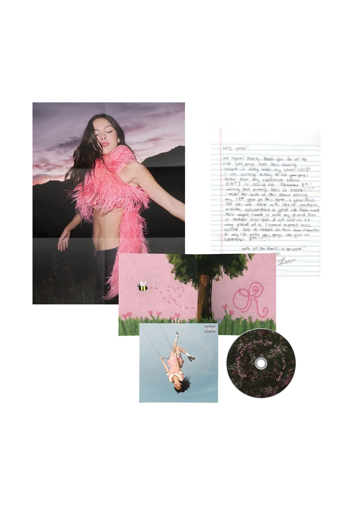 Olivia Rodrigo - you seem pretty sad for a girl so in love - exclusive cd with letter to FR fans