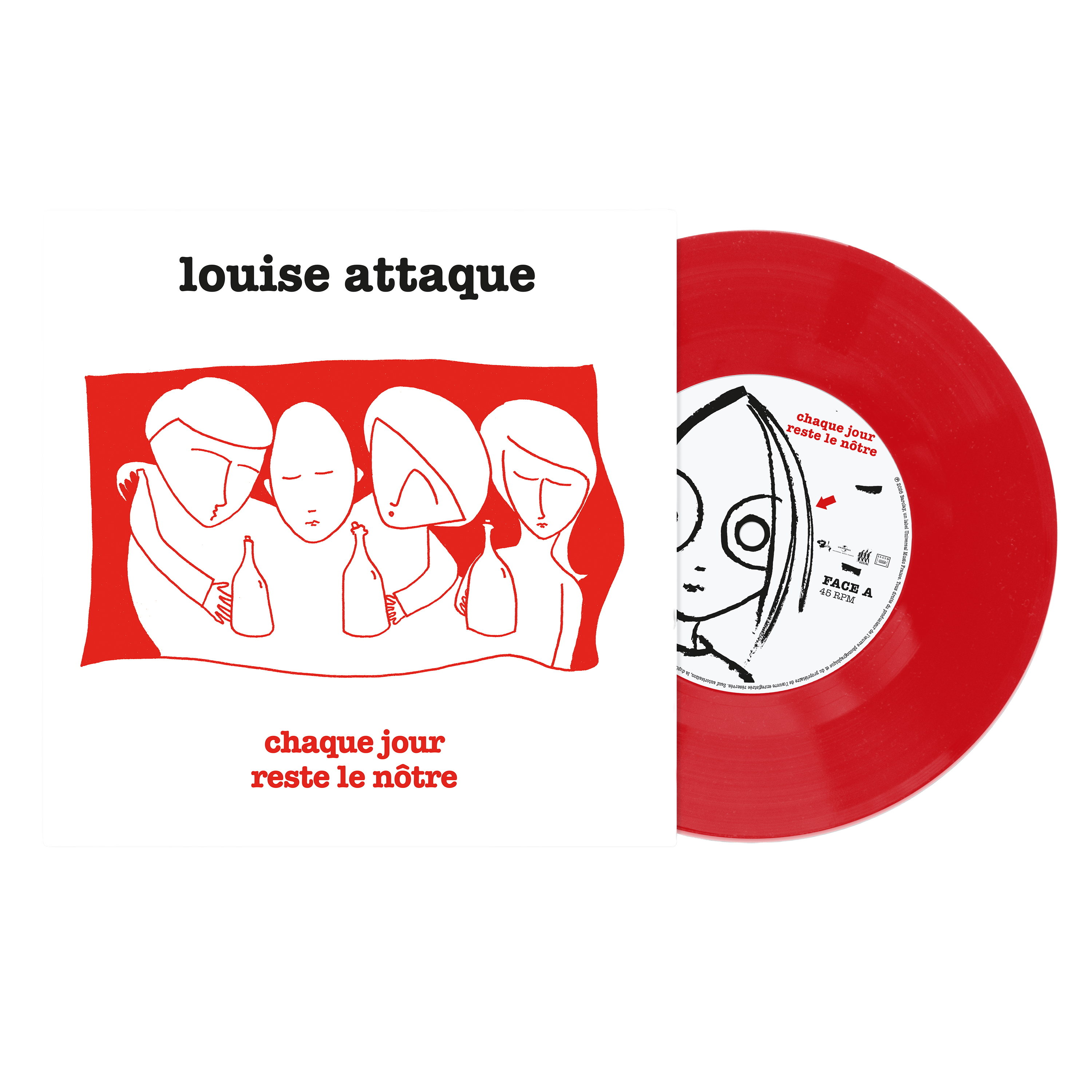 Louise Attaque - Chaque Jour Reste Le Notre - 45T Dédicacé