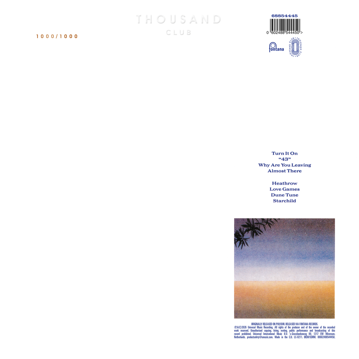 Thousand Club : Level 42 - Level 42- Vinyle Dédicacé