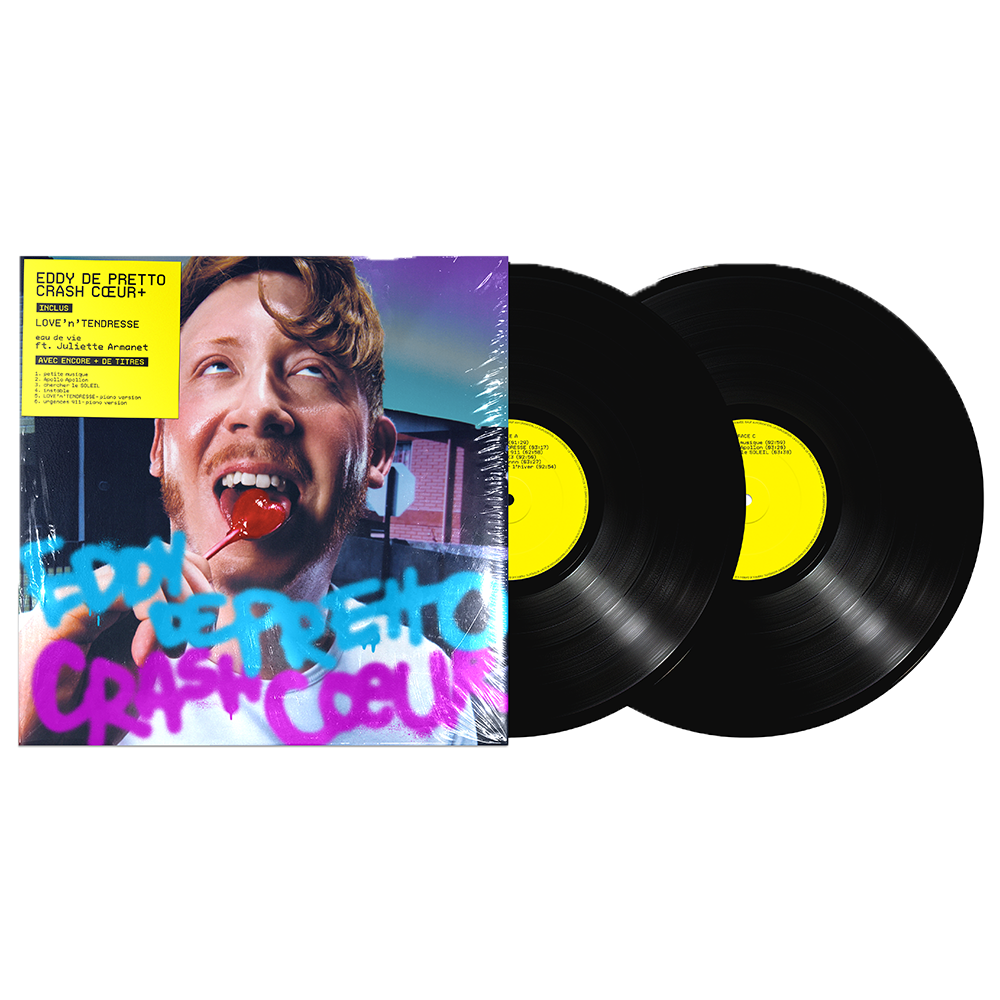 Eddy De Pretto - "Crash cœur+" Double Vinyle (réédition)