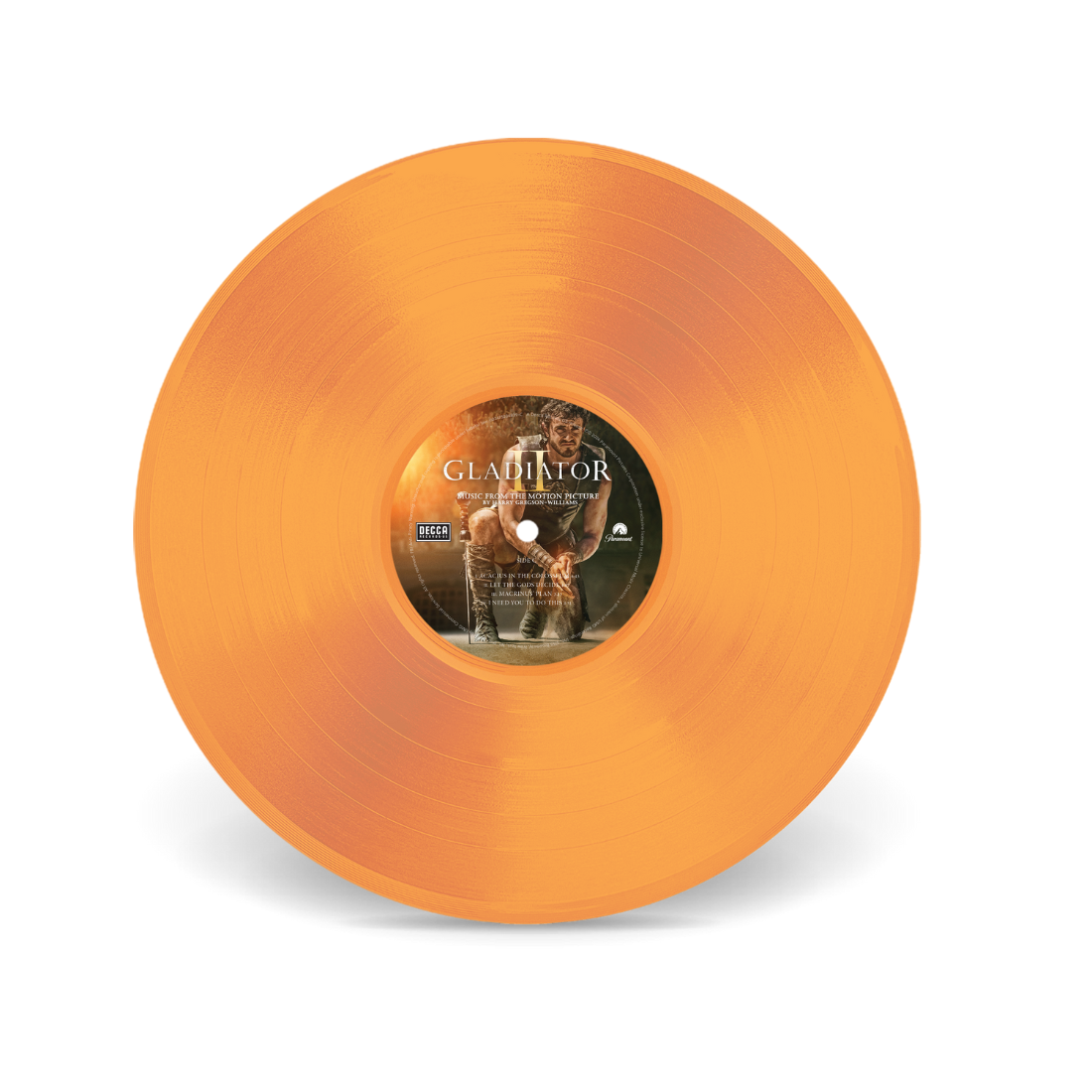 Gladiator II: OST - Vinyle orange transparent exclusif + Carte dédicacée