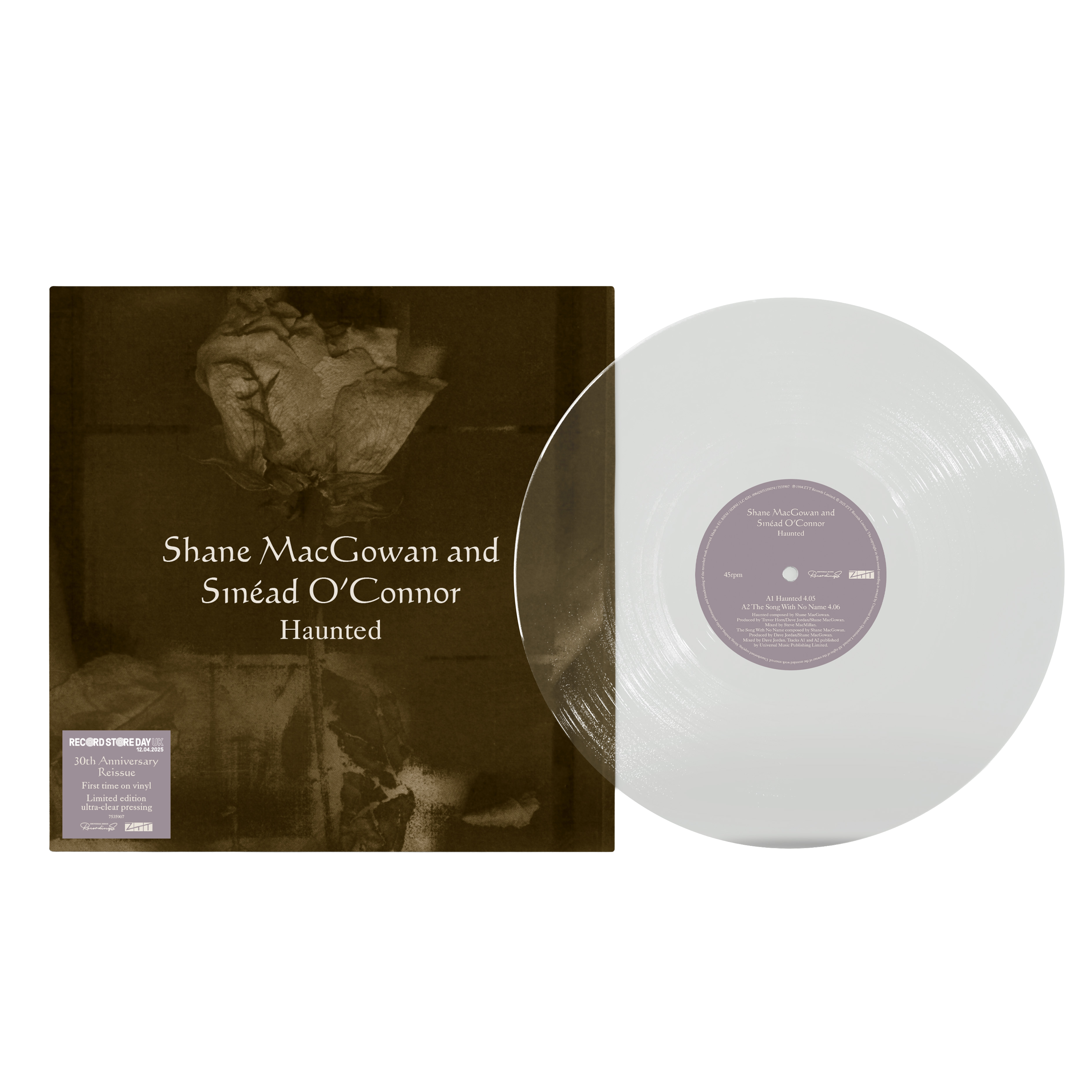 Shane MacGowan & Sinead O’Connor - Haunted - Vinyle Crystal Clear