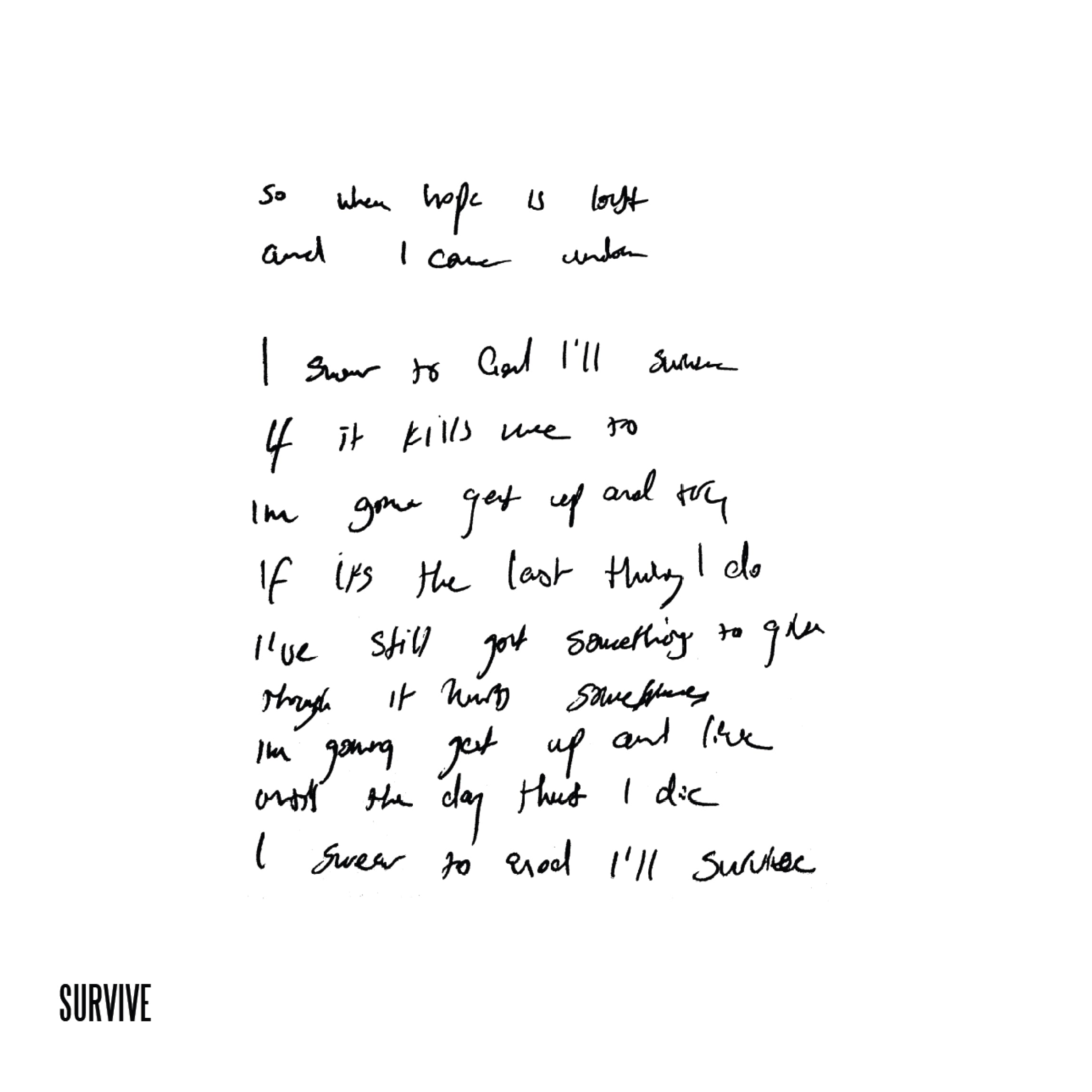 Lewis Capaldi - Survive (Lyrics CD)