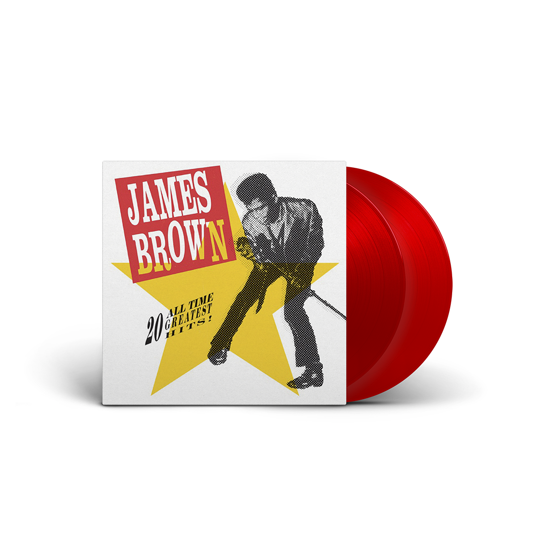 James Brown - 20 All Time Greatest Hits - Double vinyle rouge