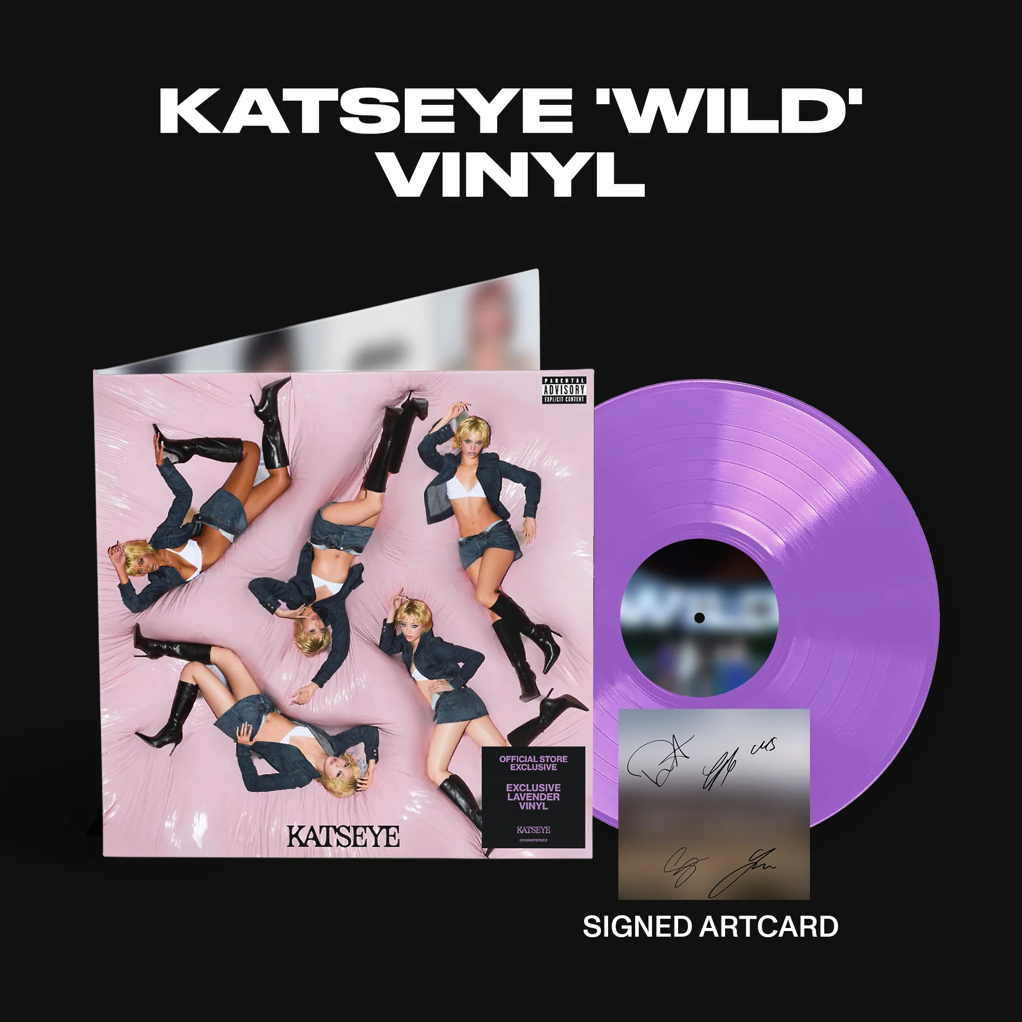 KATSEYE - WILD - Vinyle Exclusivité store + Artcard dédicacée