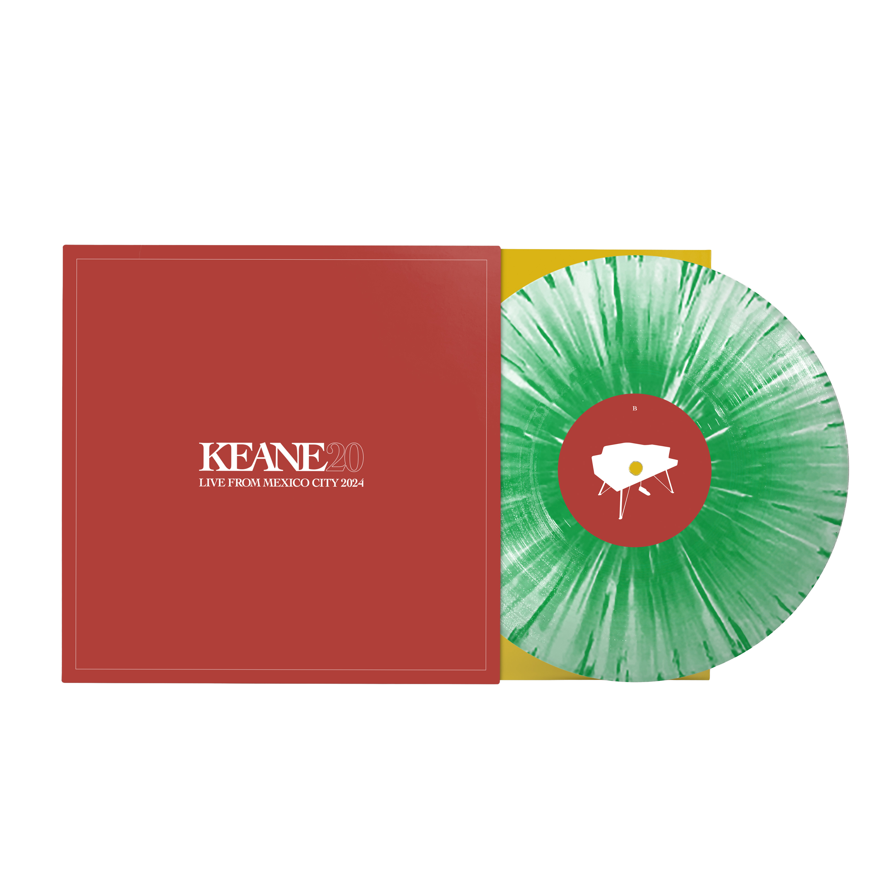 Keane - Live From Mexico City 2024 - Vinyle Splatter Blanc & Vert