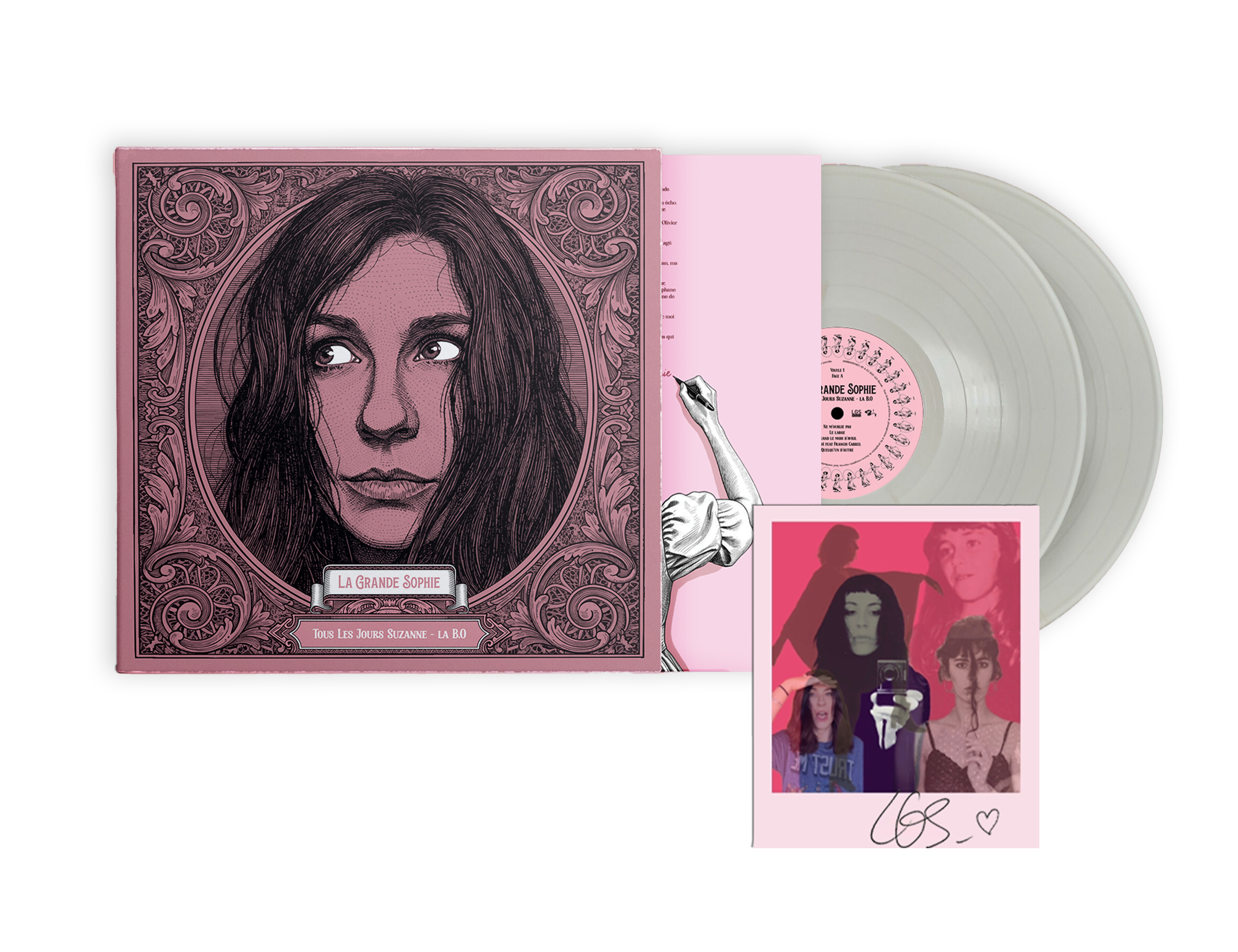 La Grande Sophie - Tous les jours Suzanne - La B.O. - Double Vinyle Blanc avec dédicace personnalisée