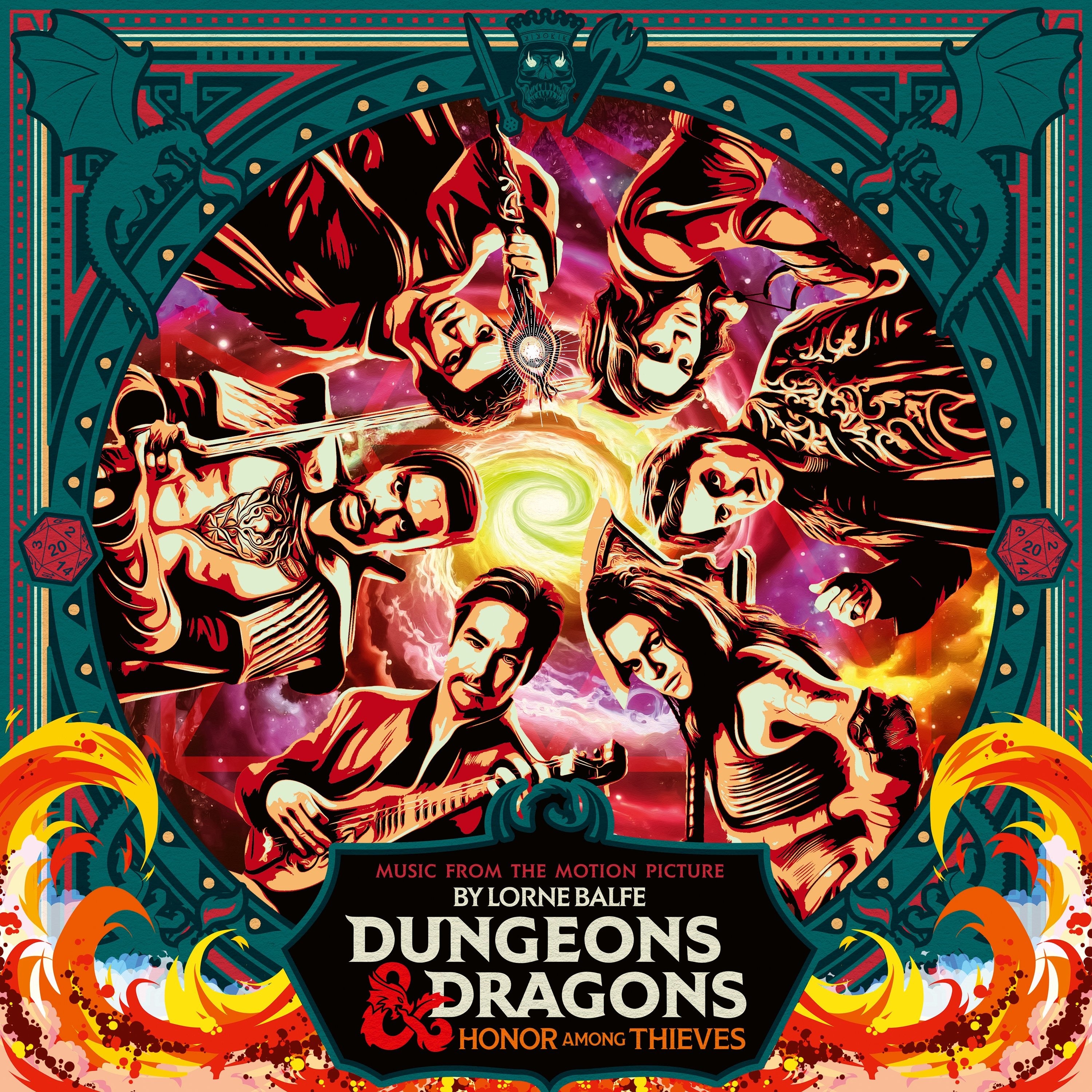 Lorne Balfe - Donjons et Dragons : L'Honneur Des Voleurs - Double vinyle Gatefold Rose avec Splatters Blanc & Violet - Tirage Limité