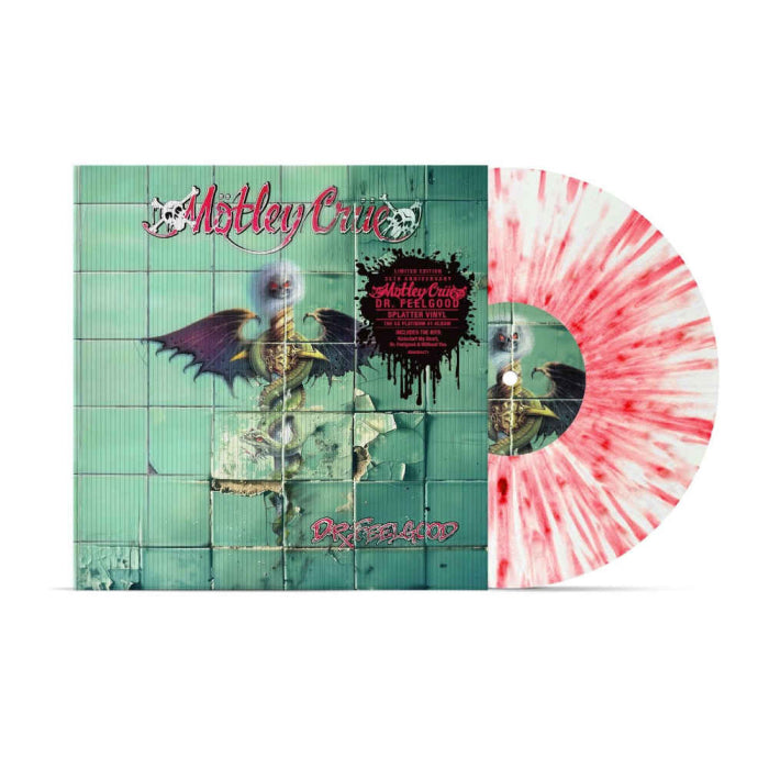 MÖTLEY CRÜE - Dr. Feelgood - Édition Vinyle splatter rouge & blanc avec lenticular Art Card Edition