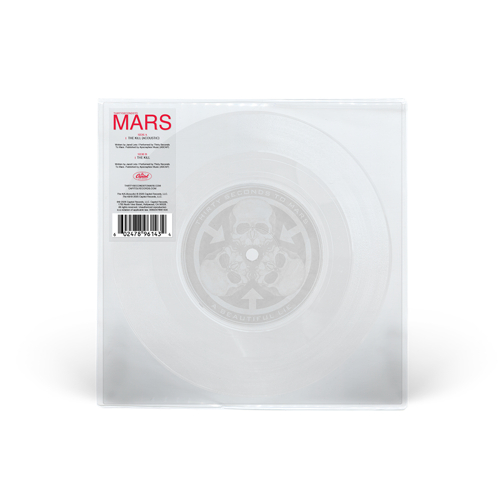 Thirty Seconds To Mars - The Kill - Vinyle 45T Carré Transparent