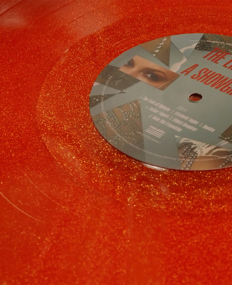 Taylor Swift - The Life of a Showgirl: Sweat and Vanilla Perfume Portofino Orange Glitter Vinyle