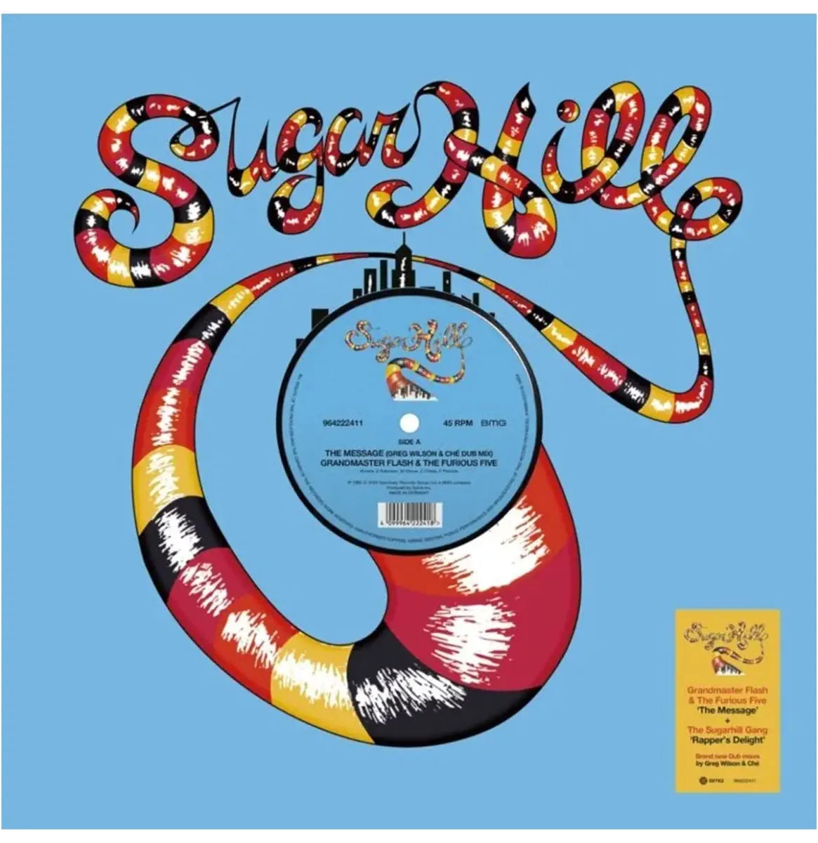 Sugarhill Gang/Grandmaster Flash - Rapper's Delight DUB/The Message (DUB) - Maxi 45T Rouge