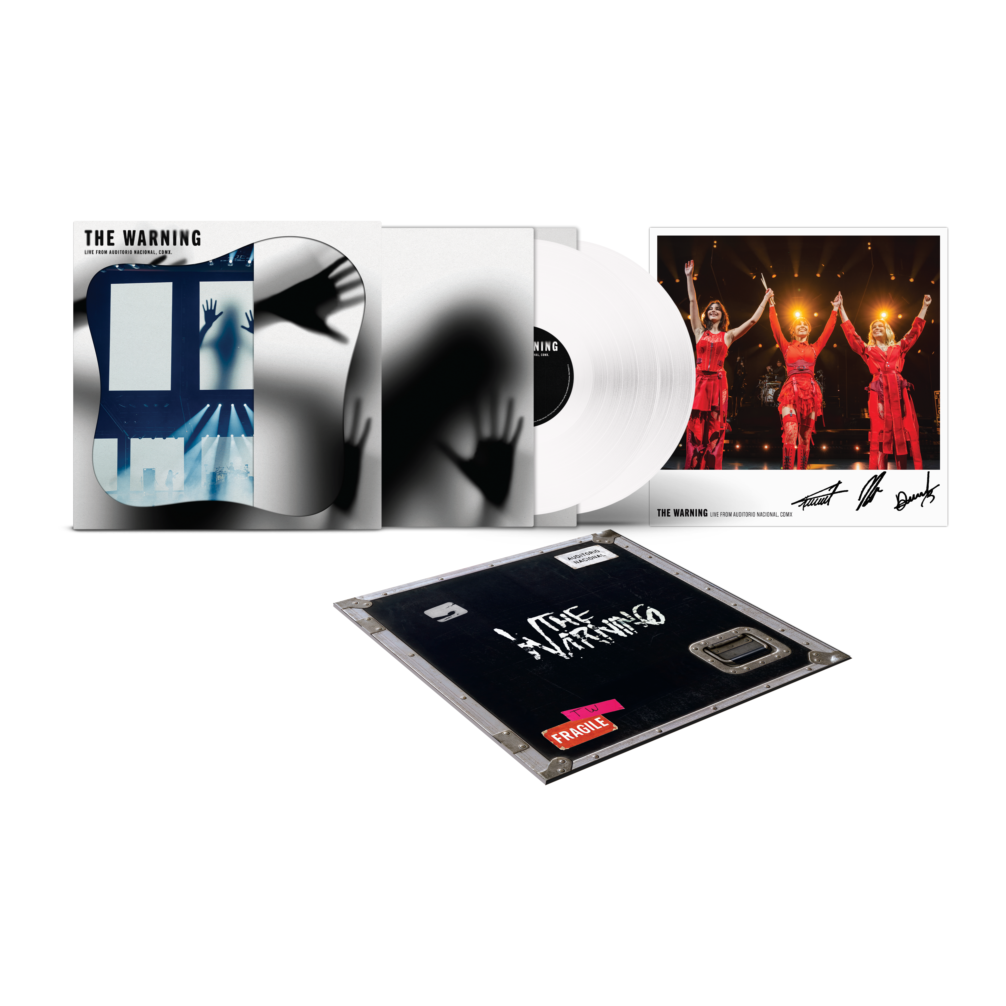 The Warning - Live From Auditorio Nacional, CDMX - Double Vinyle (Ente Ver.) Opaque White + Exclusive Booklet + Artcard dédicacée