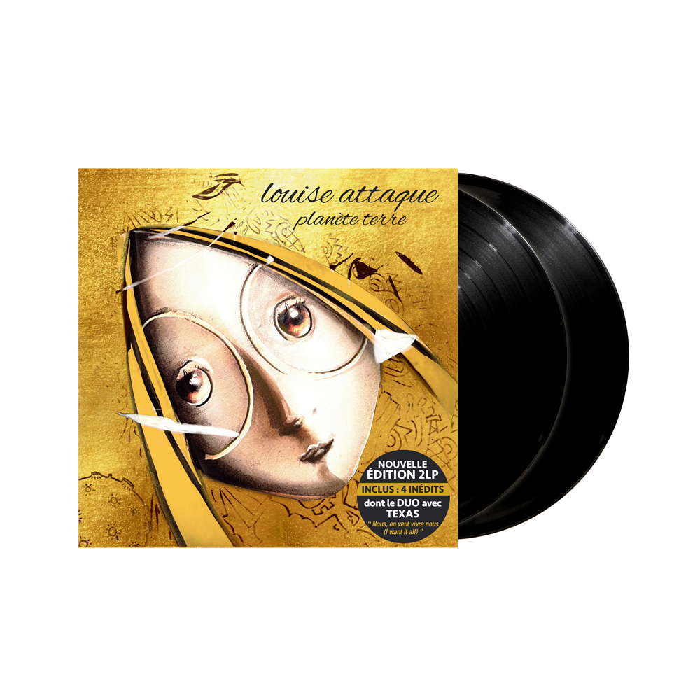 Louise Attaque - "Planète Terre" Nouvelle Edition 4 bonus - Vinyle avec carte dédicacée