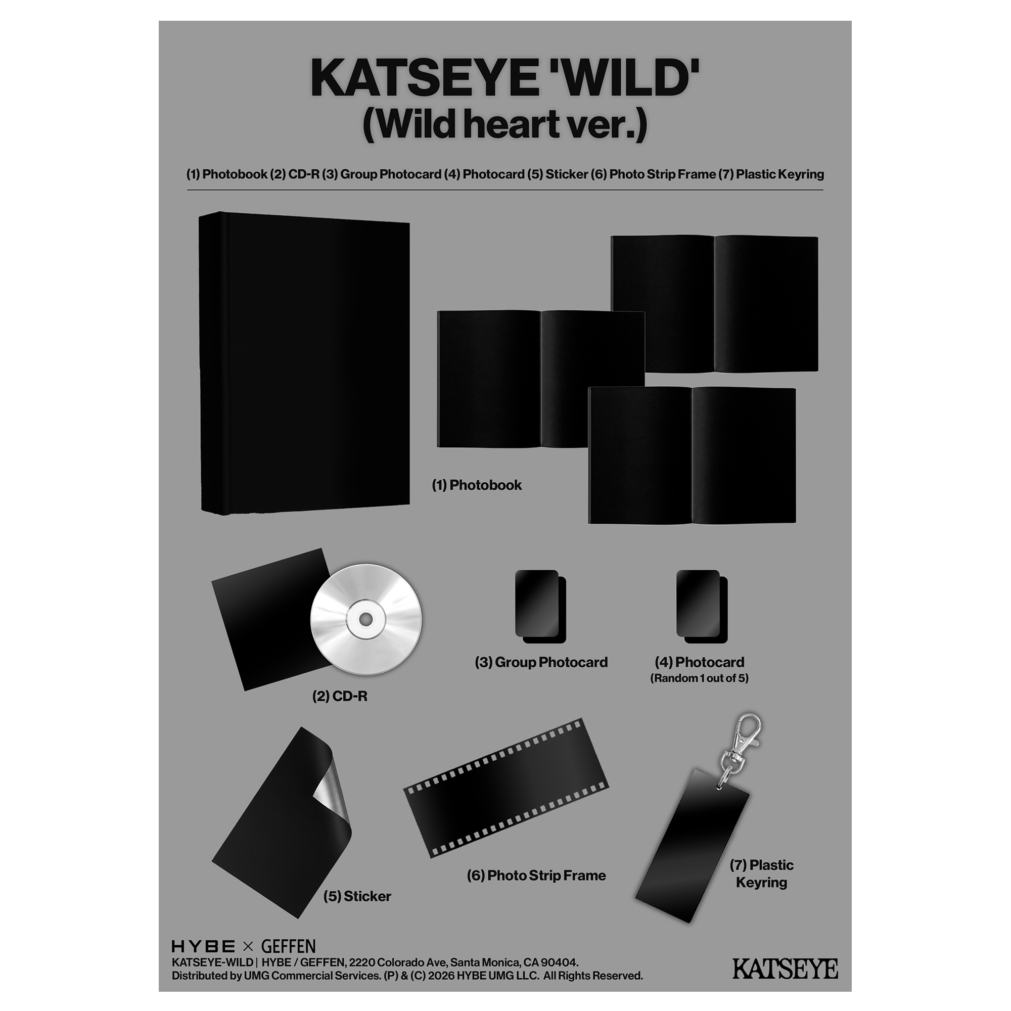 KATSEYE - WILD - Wild heart ver. - CD Exclusivité store