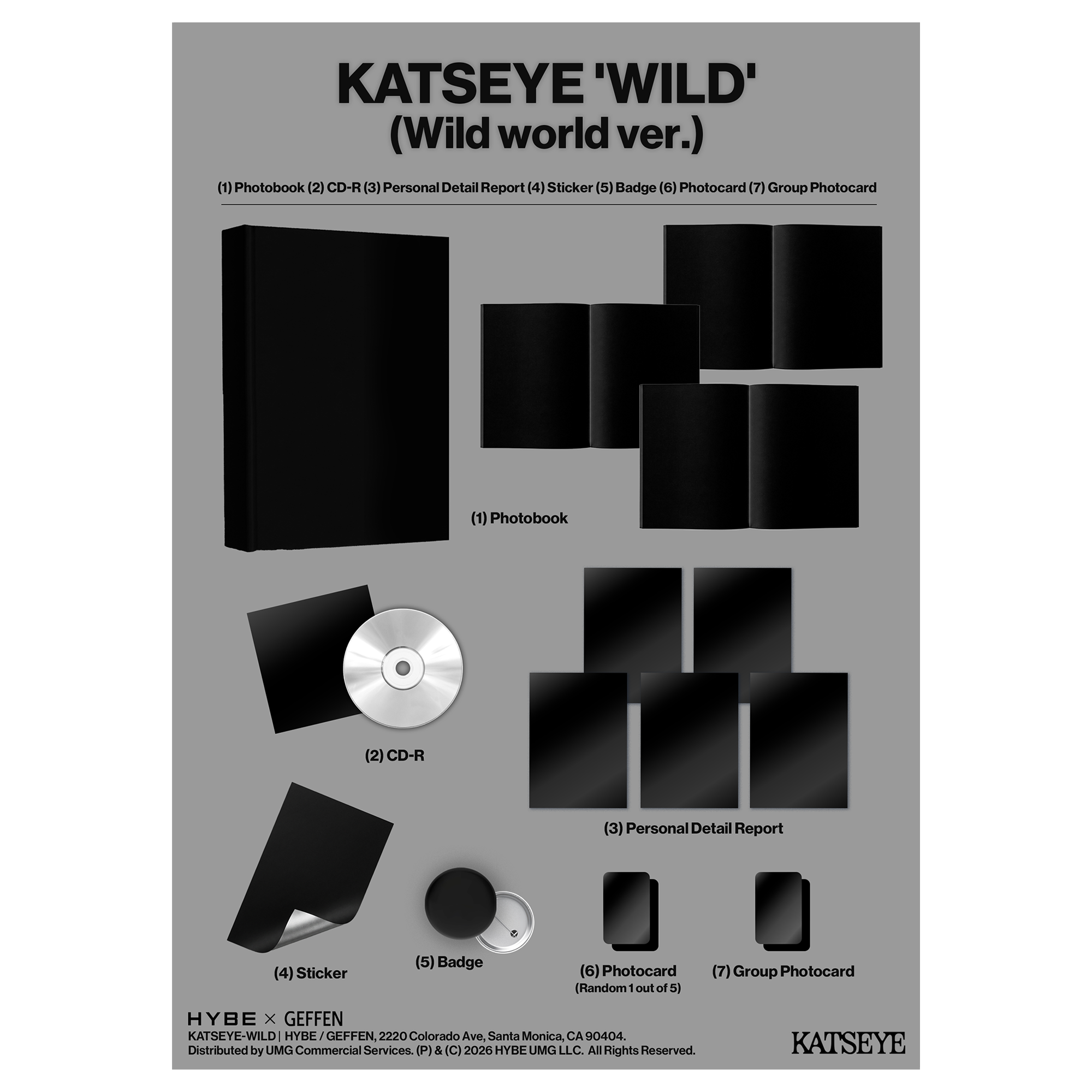KATSEYE - WILD - Wild world ver. - CD Exclusivité store
