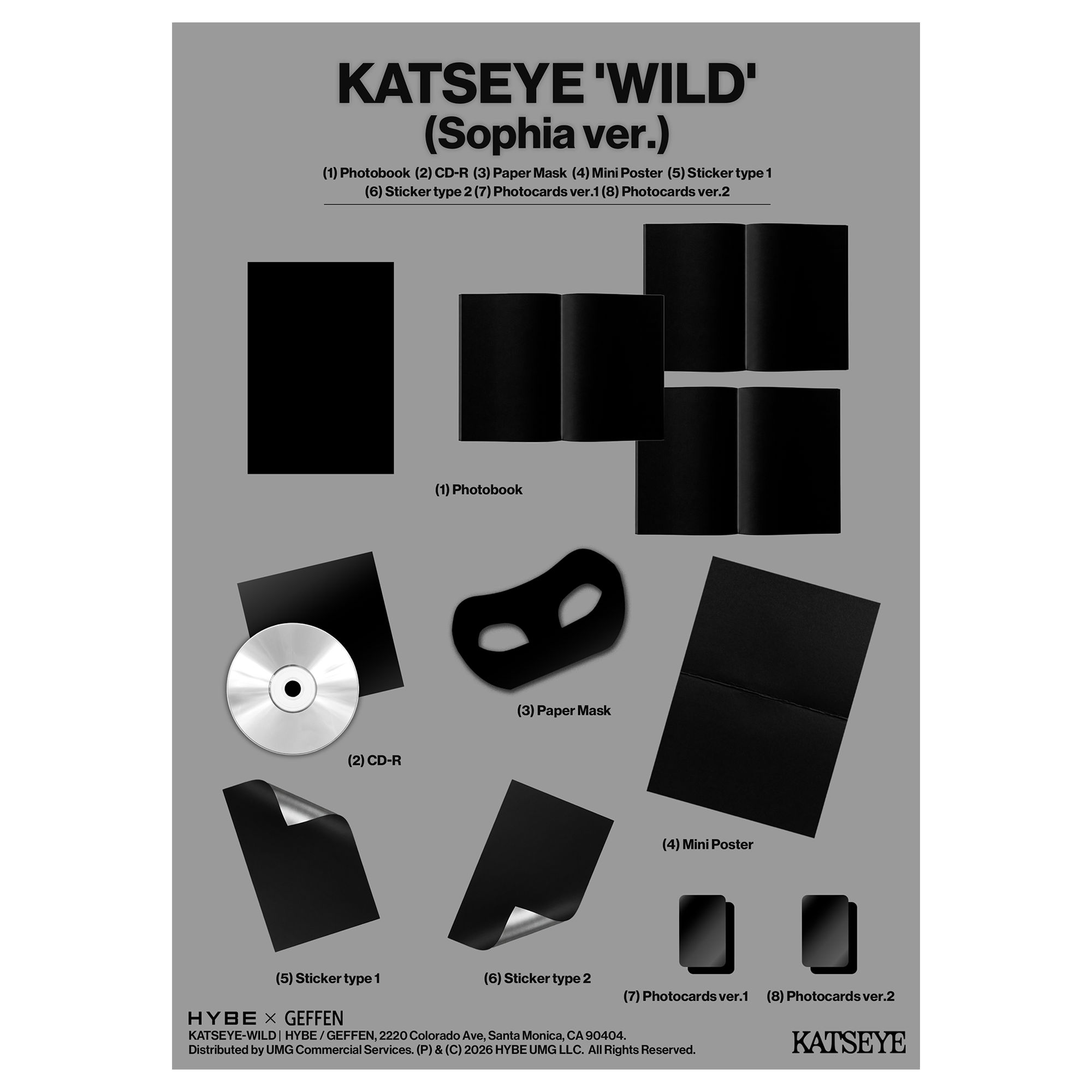 KATSEYE - WILD (Sophia ver.) - CD