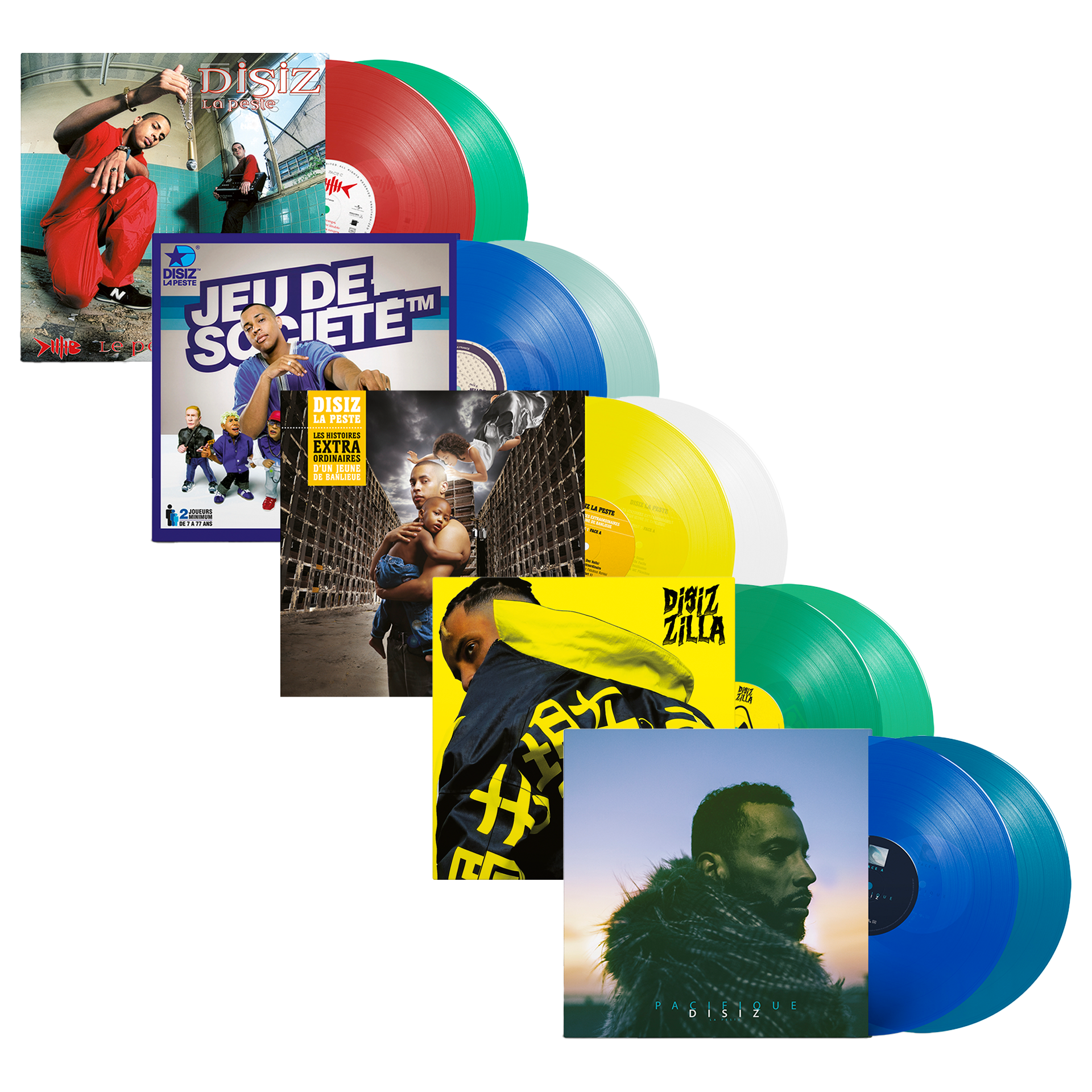 Disiz - Pack 5 Albums - Vinyles Couleur