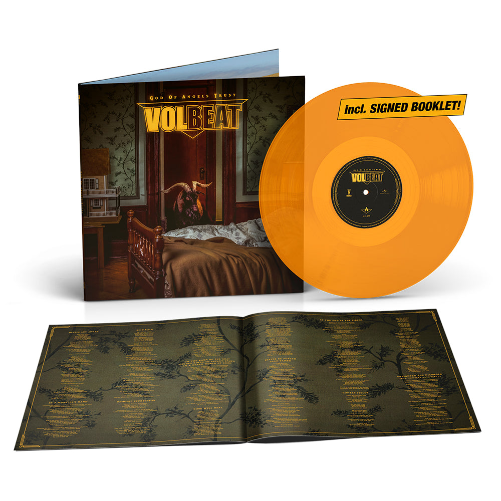 Volbeat - God Of Angels Trust - Vinyle Lamplight Glow Limité, Livret Dédicacé