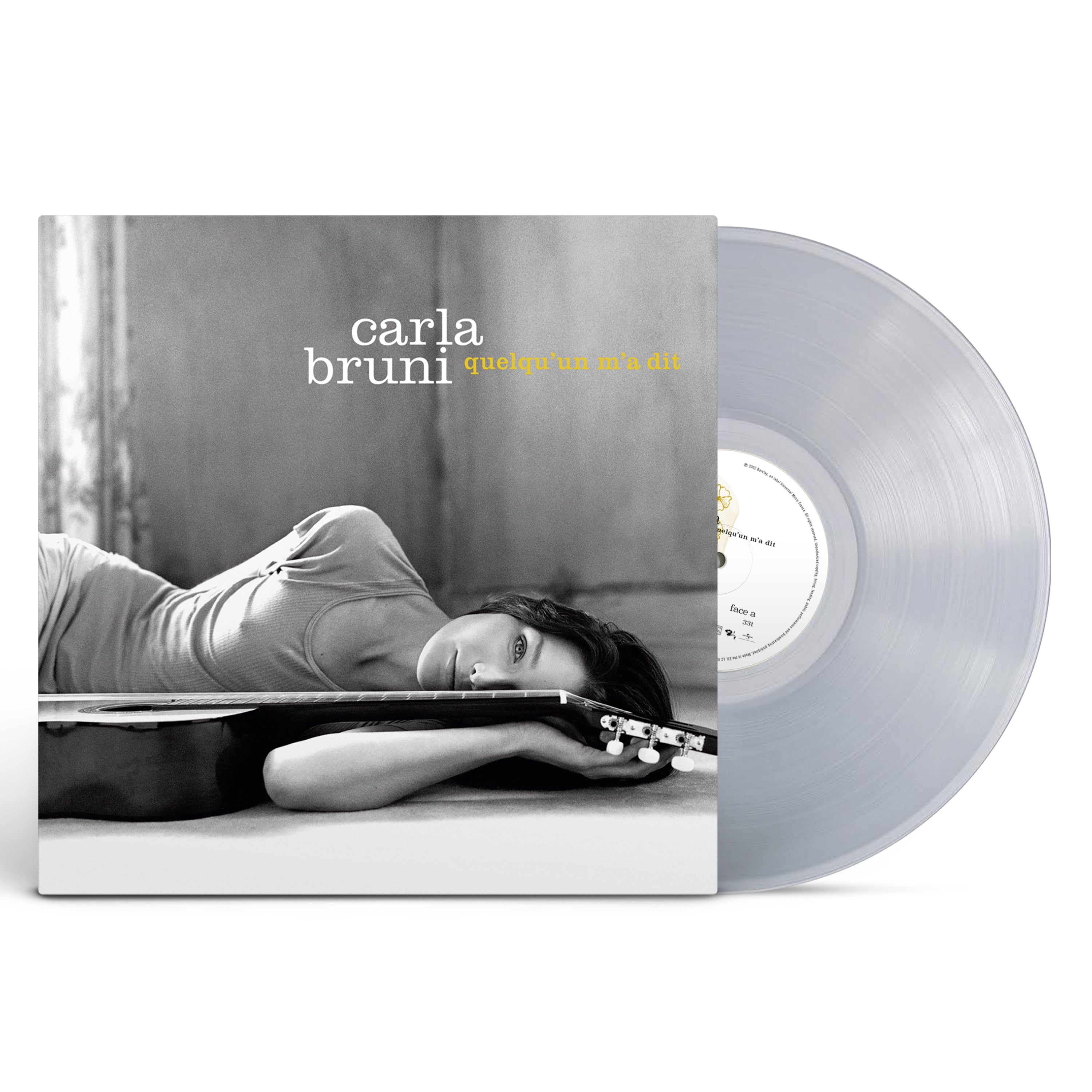 Carla Bruni – « Quelqu’un m’a dit » 20ème anniversaire – Vinyle couleur + livret grand format + 3 tirages de photos inédites